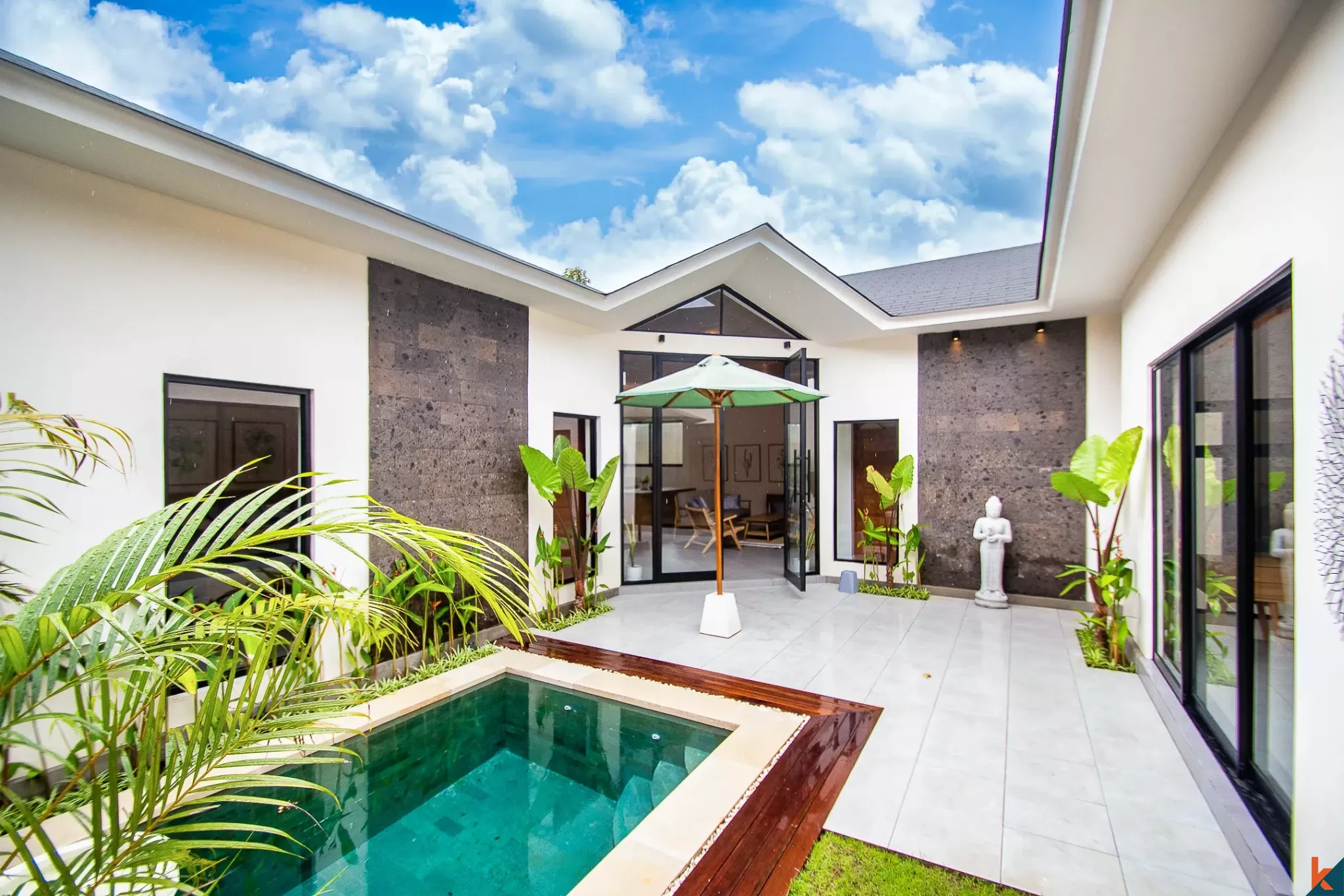 Villa neuve de trois chambres à louer dans un emplacement stratégique à Sanur
