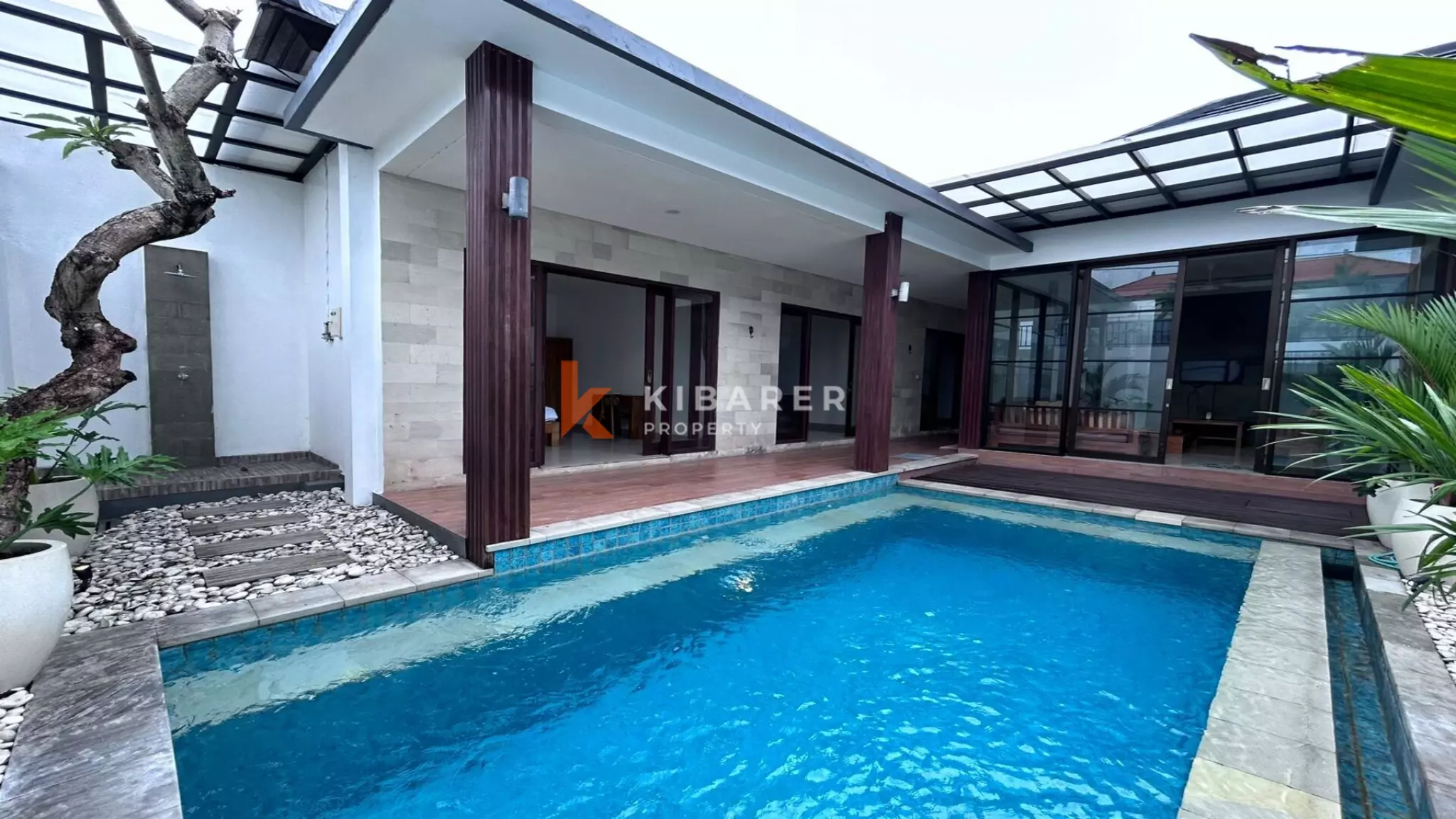 Stunning Three-Bedroom Villa with Private Pool and Enclosed Living in Kerobokan (Minimum Two-Years Rental)