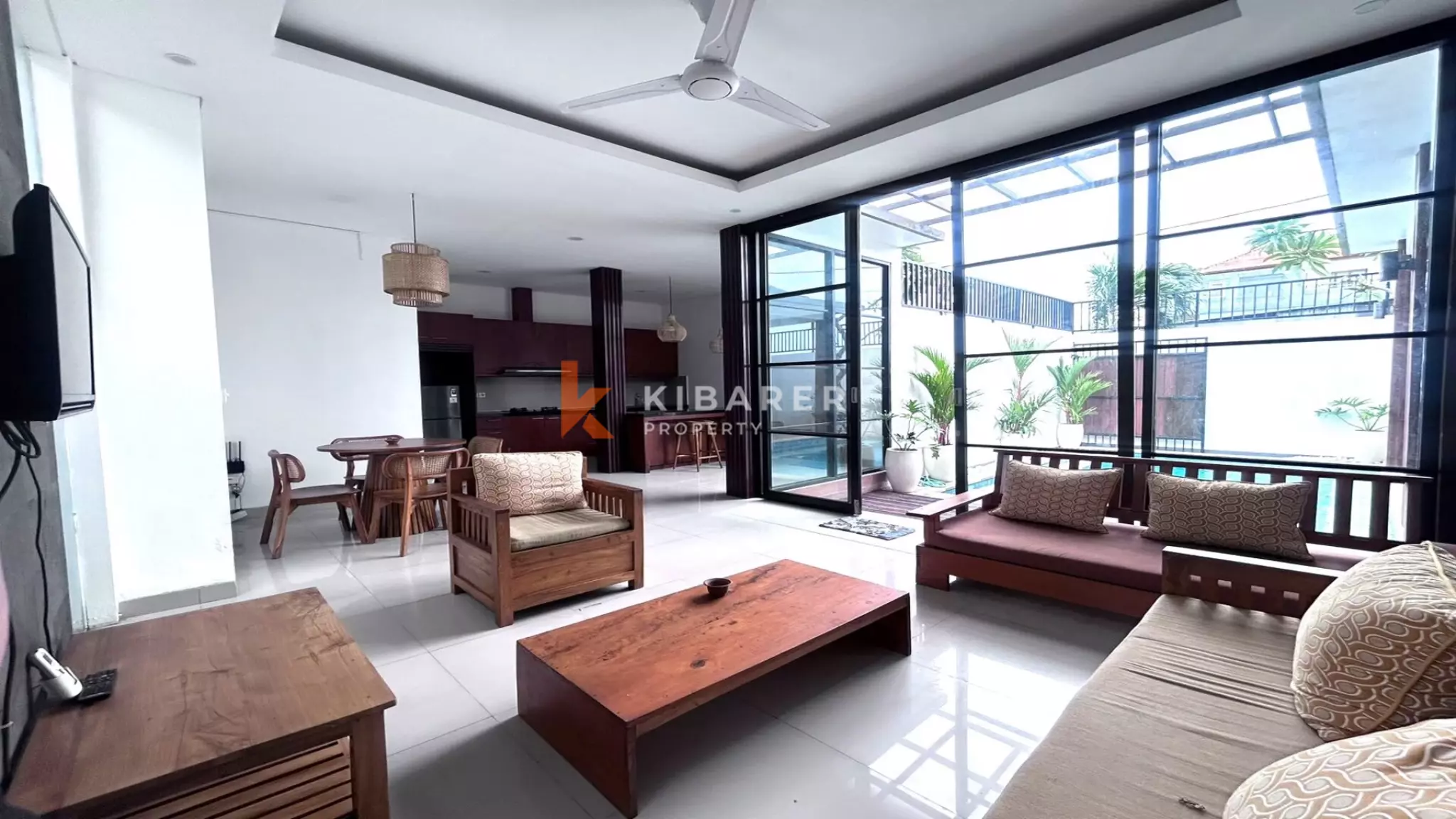 Stunning Three-Bedroom Villa with Private Pool and Enclosed Living in Kerobokan (Minimum Two-Years Rental)