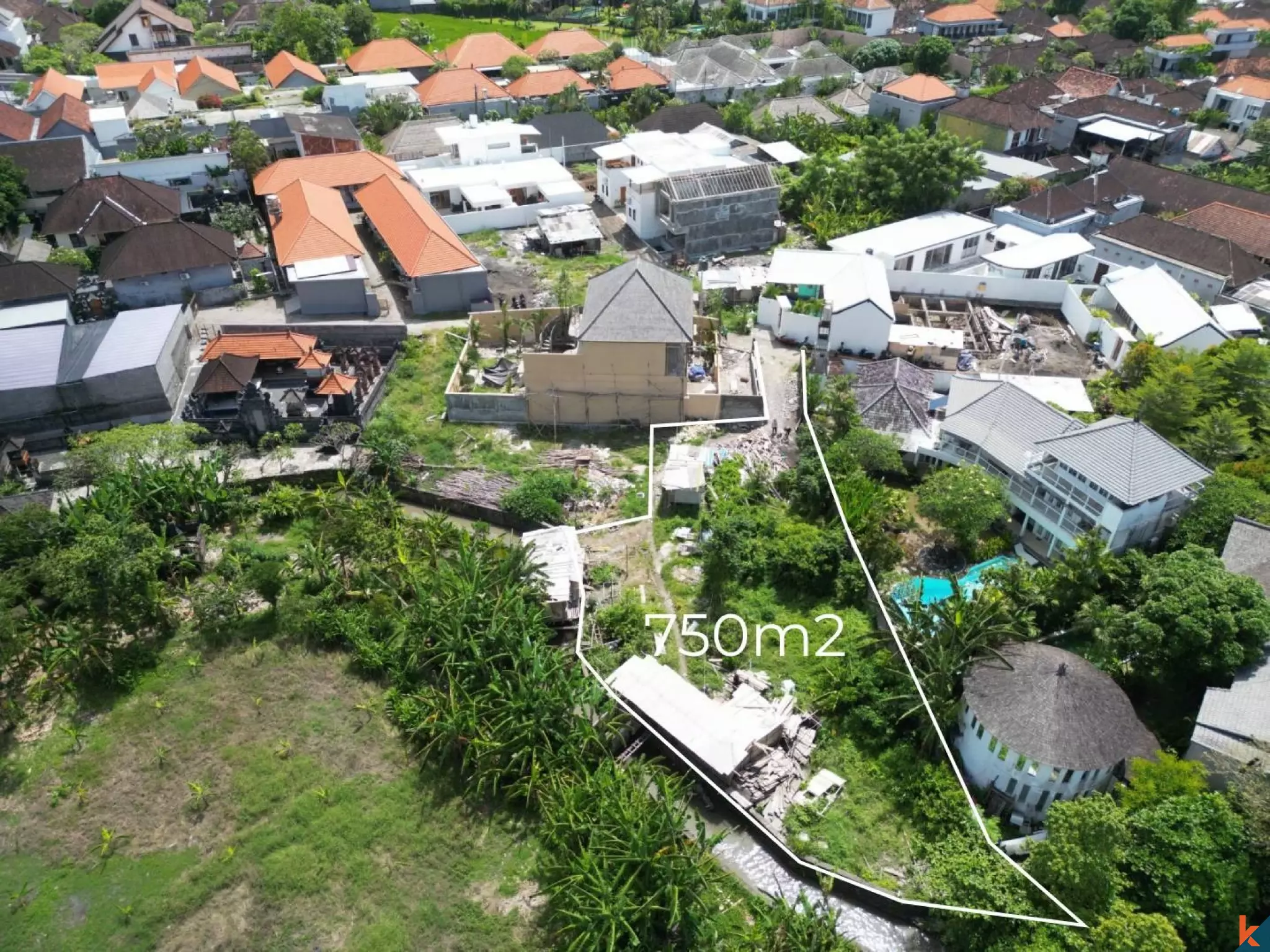 Beau terrain de 7,5 ares bien situé à Kerobokan
