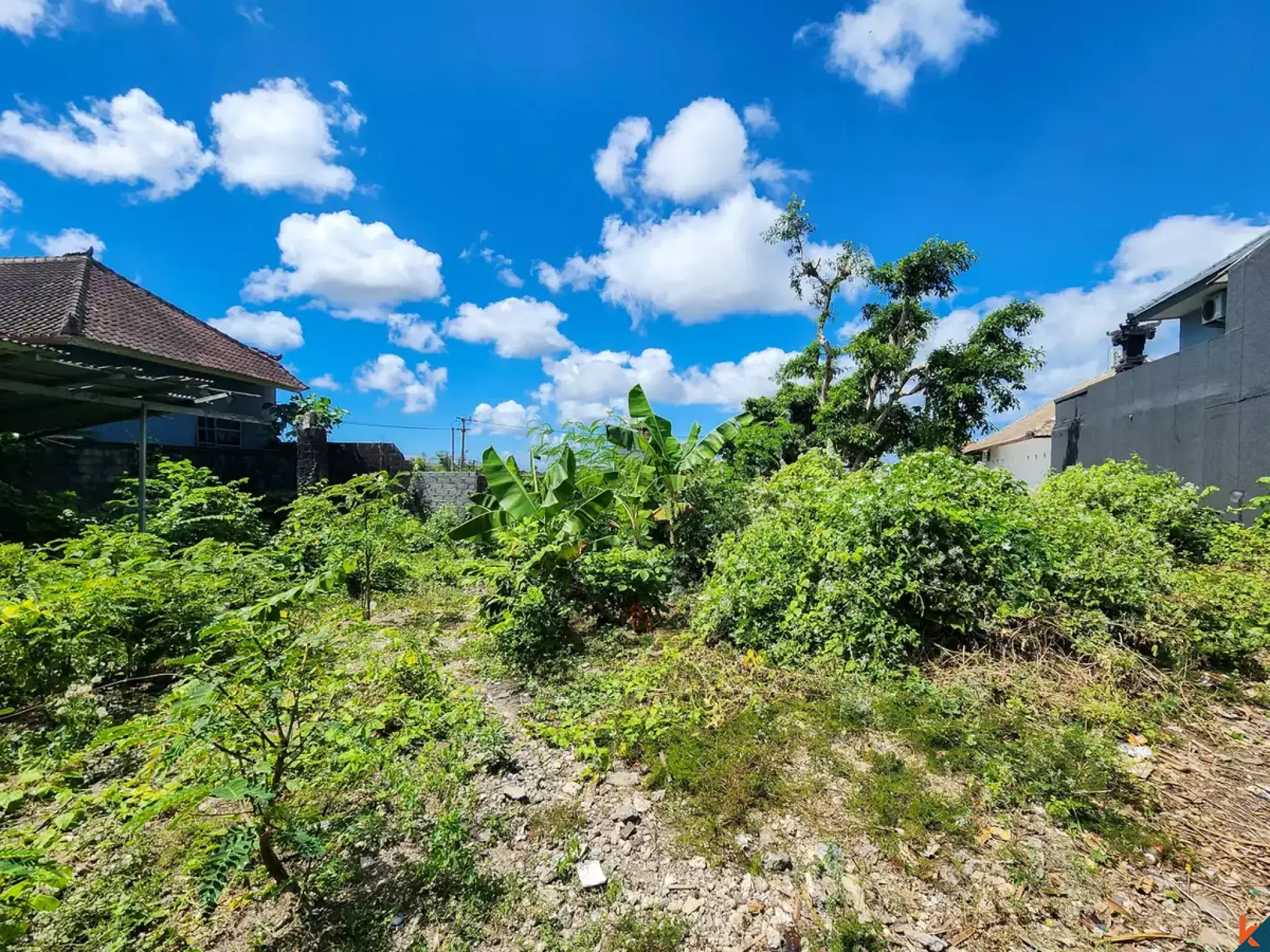 Terrain à bail parfaitement situé à Ungasan avec projet pour deux villas