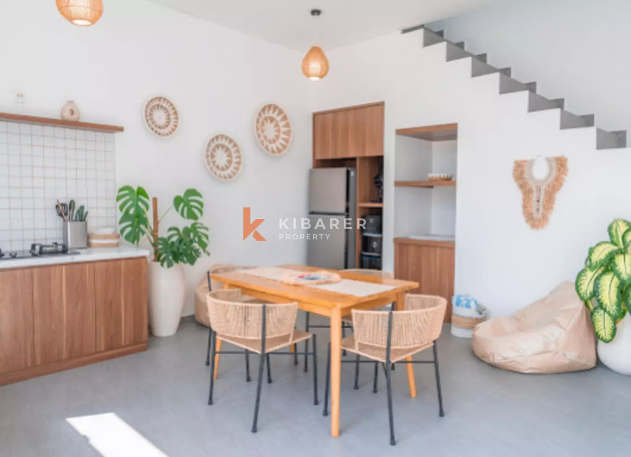 Vila Dua Kamar Tidur Bergaya Butik di Cemagi, Dekat Pantai