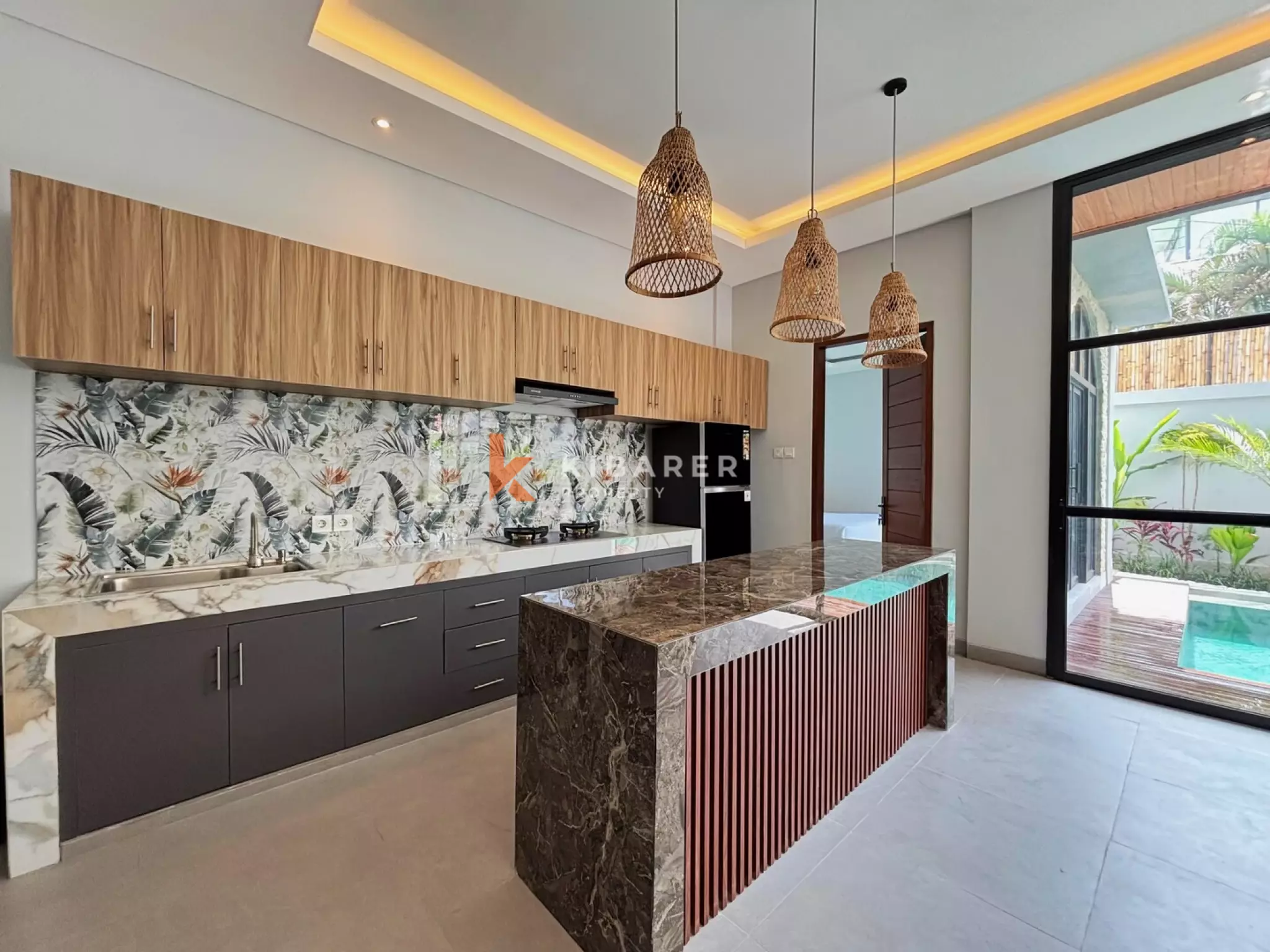 Fully Furnished Three Bedroom Villa with Enclosed Living in Padonan
