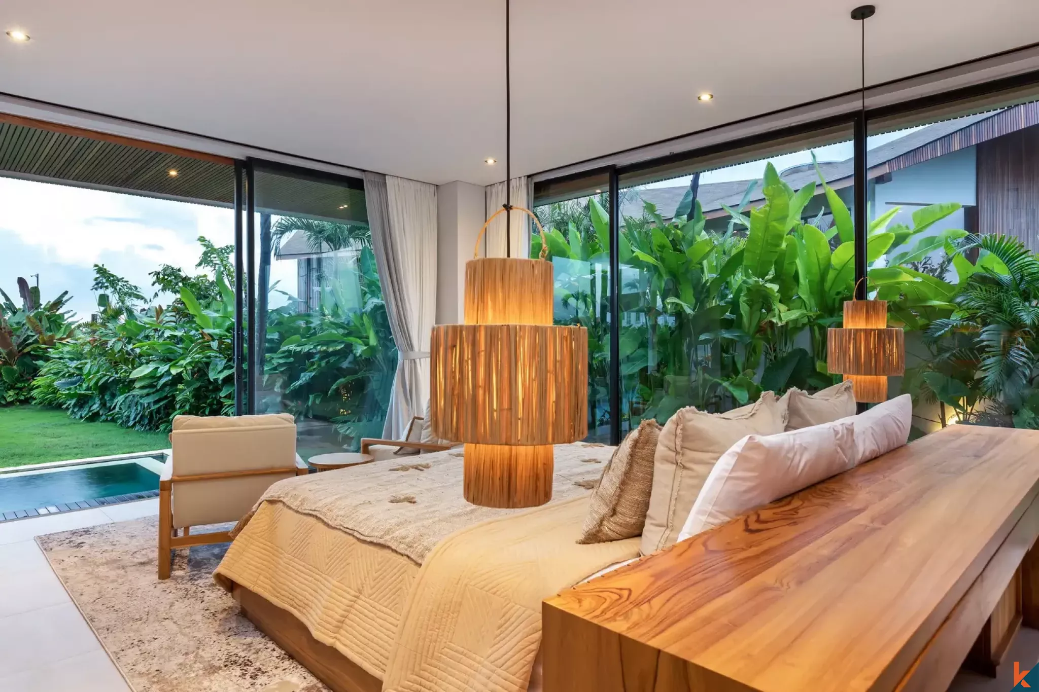 Luxury five bedroom estate with ricefield view