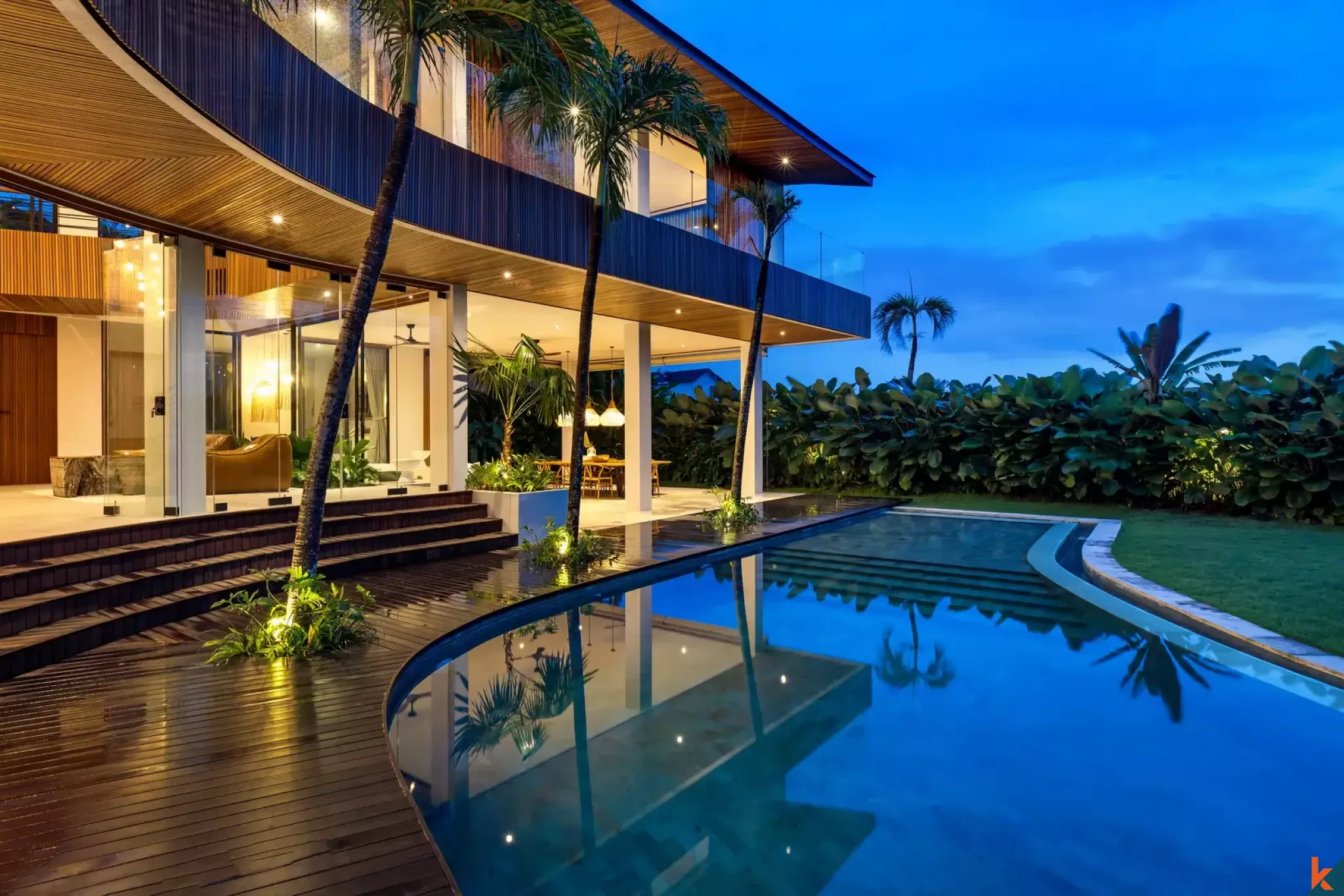 Luxury five bedroom estate with ricefield view