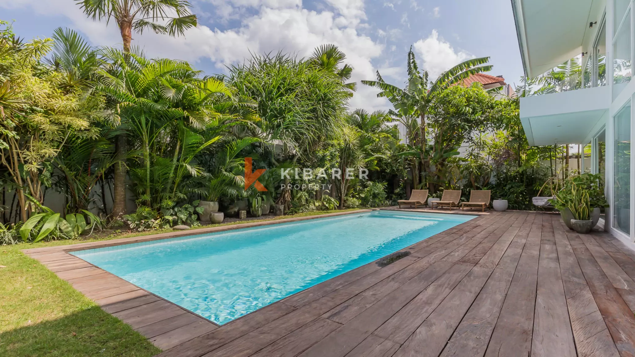 Gorgeous Three Bedroom Villa Enclosed Living Room Situated in Canggu