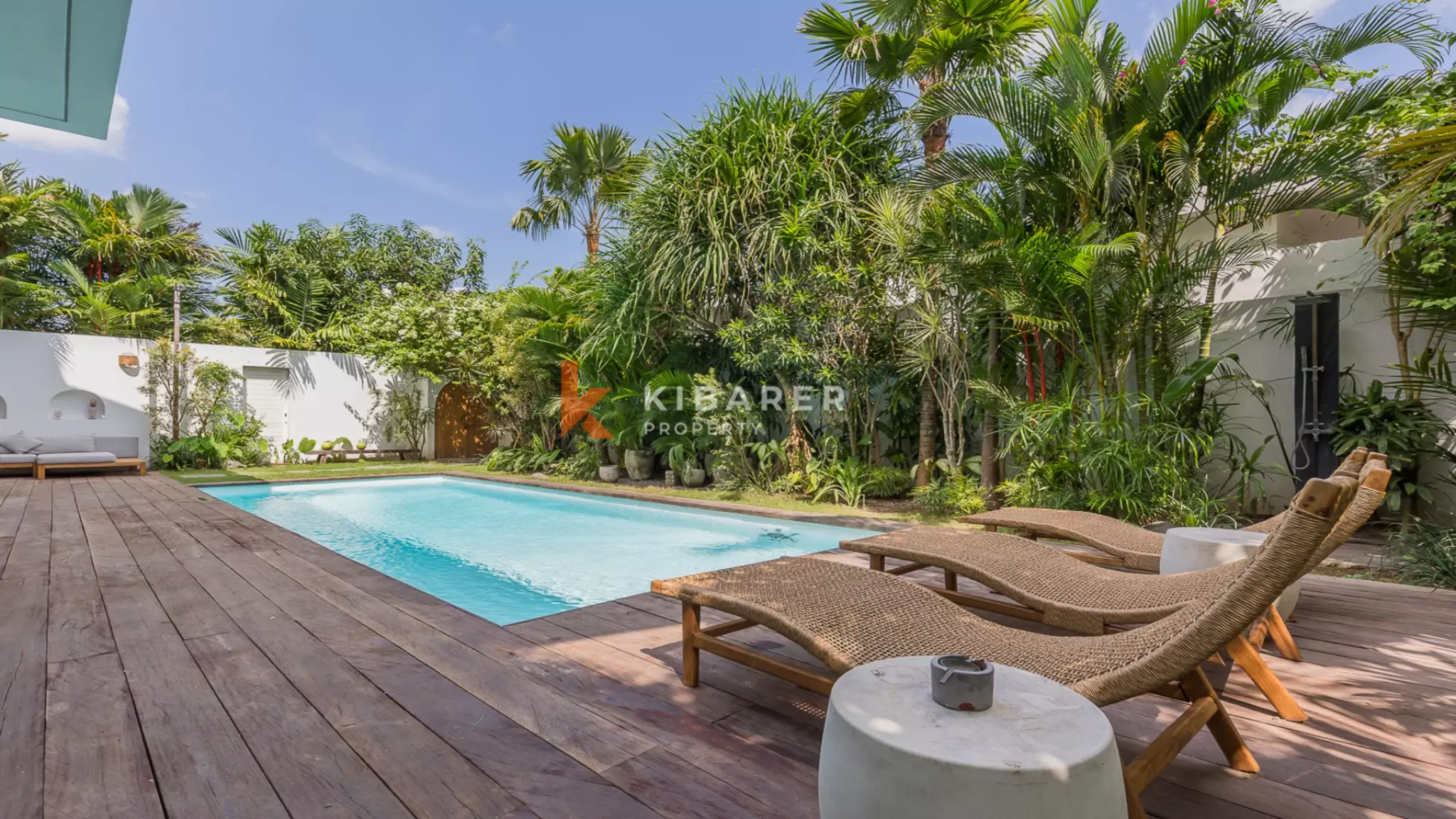 Gorgeous Three Bedroom Villa Enclosed Living Room Situated in Canggu