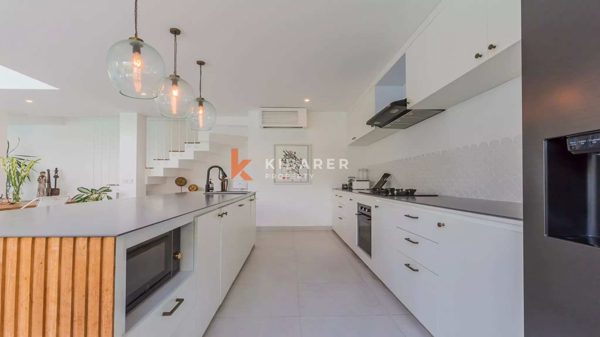 Gorgeous Three Bedroom Villa Enclosed Living Room Situated in Canggu