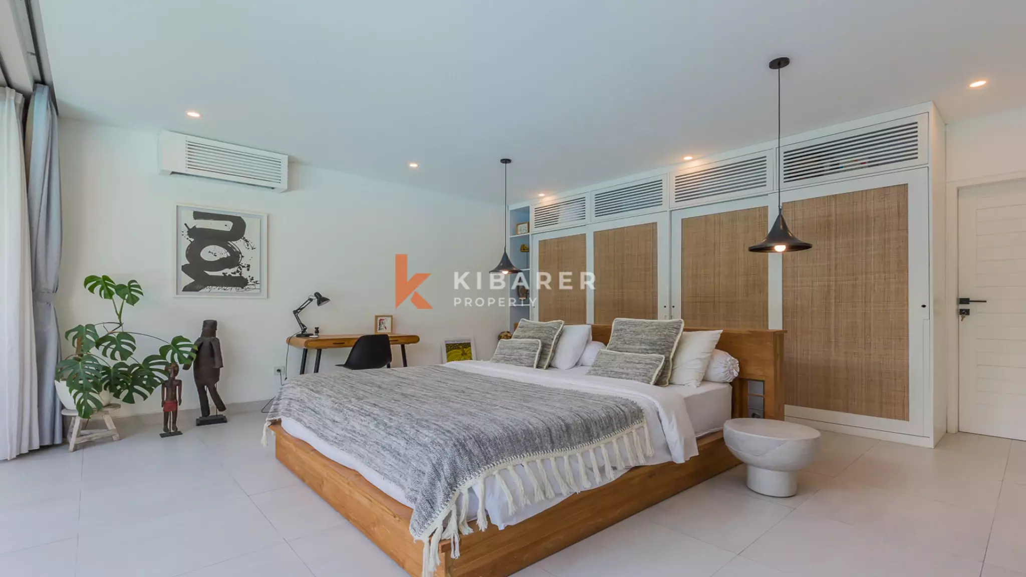Gorgeous Three Bedroom Villa Enclosed Living Room Situated in Canggu