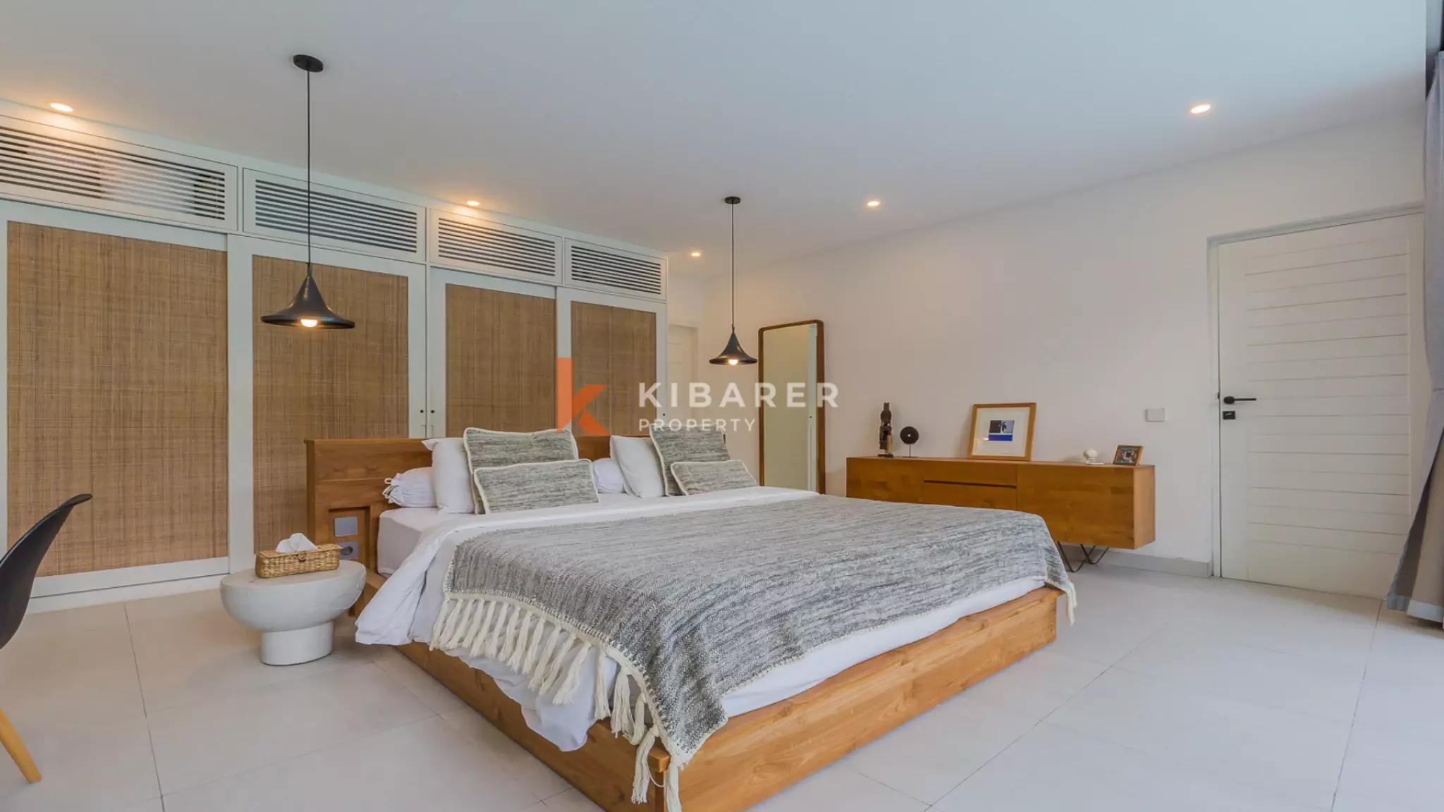 Gorgeous Three Bedroom Villa Enclosed Living Room Situated in Canggu