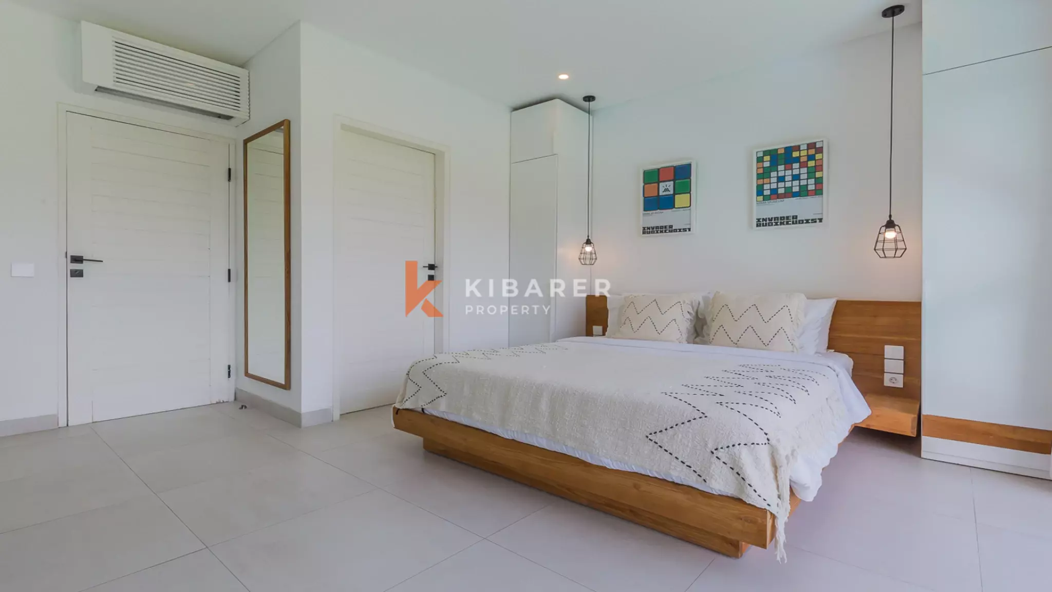 Gorgeous Three Bedroom Villa Enclosed Living Room Situated in Canggu
