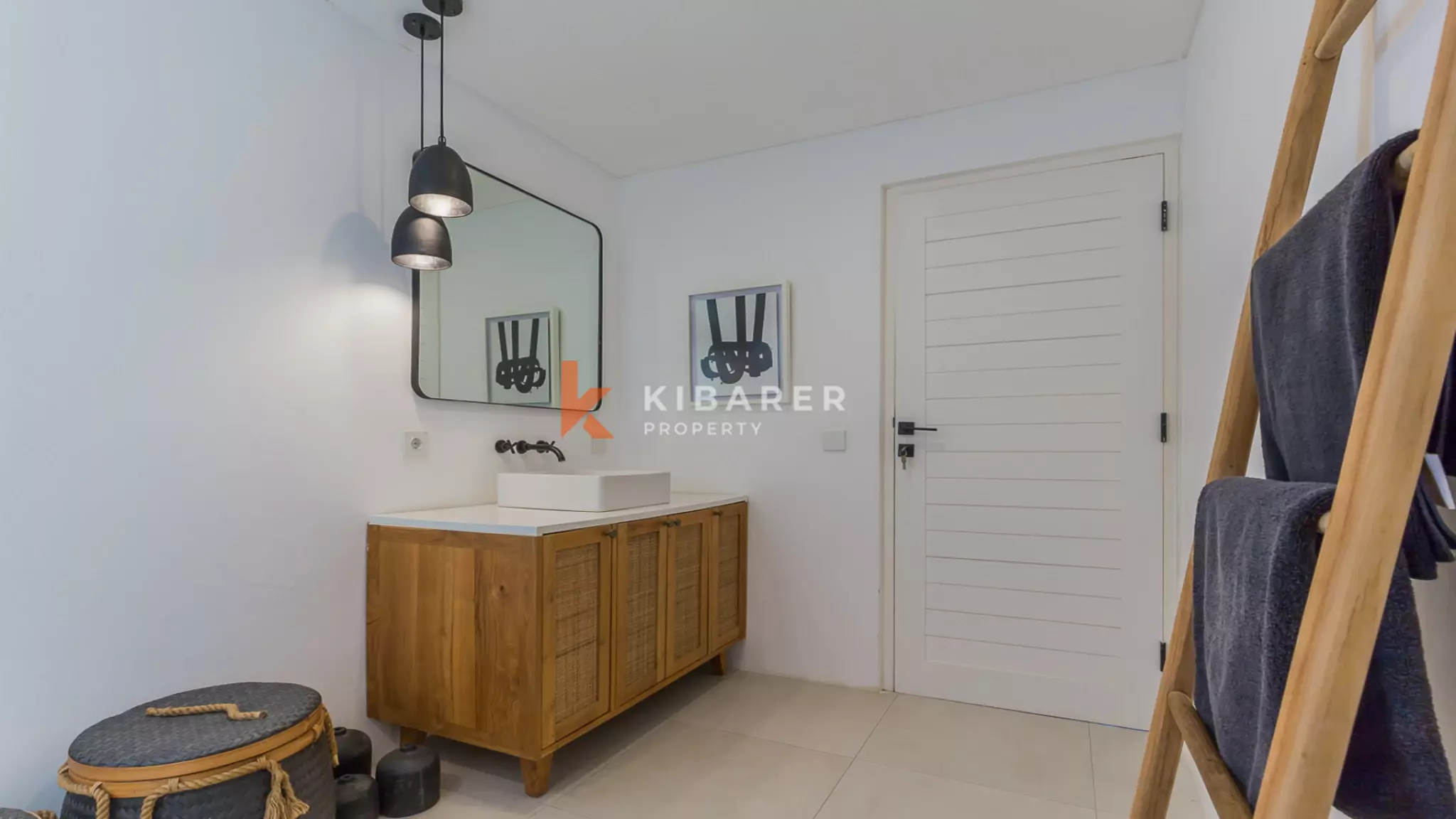 Gorgeous Three Bedroom Villa Enclosed Living Room Situated in Canggu