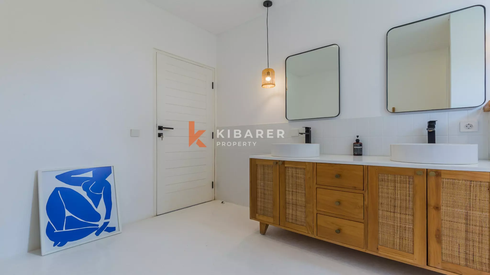 Gorgeous Three Bedroom Villa Enclosed Living Room Situated in Canggu