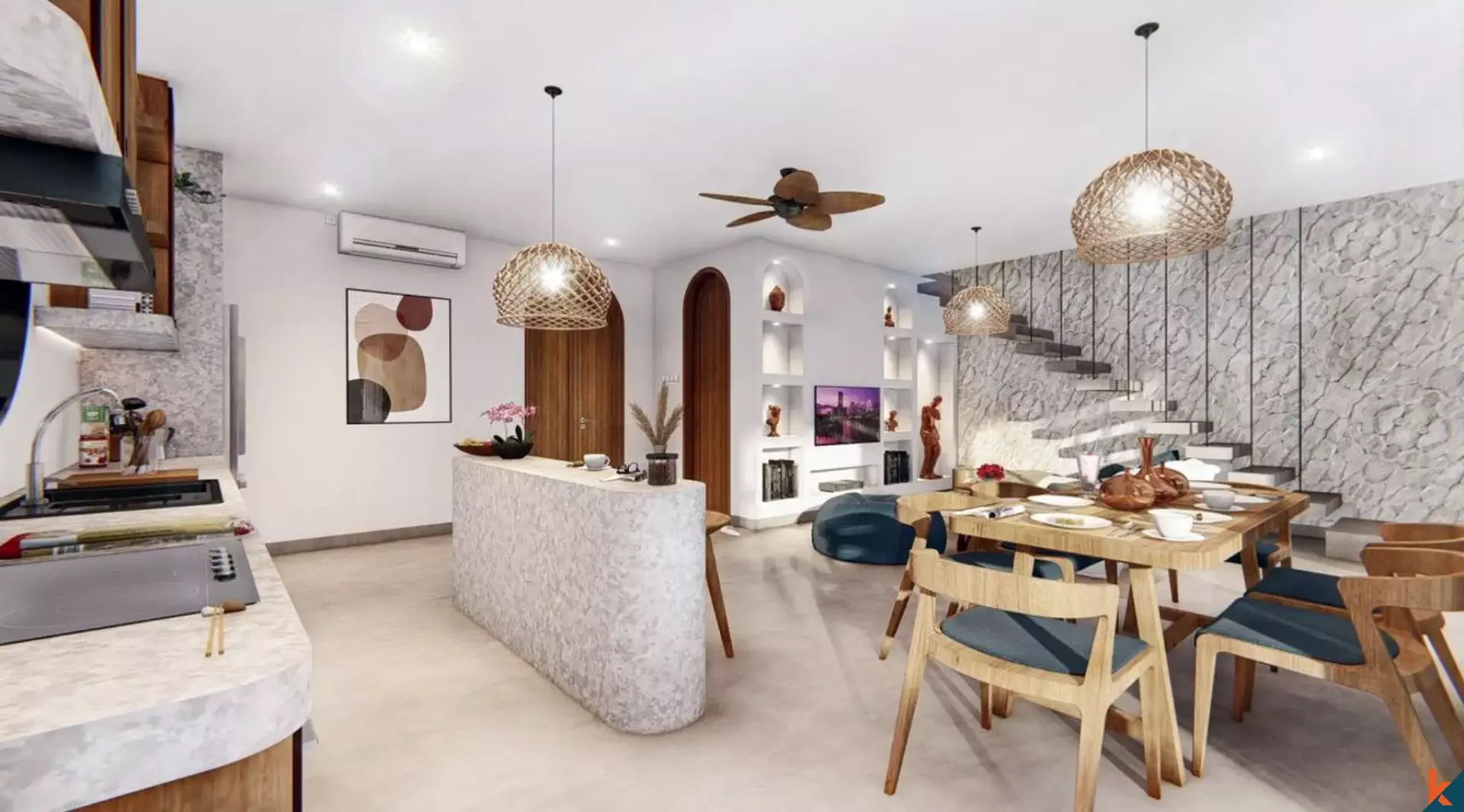 Amazing two bedroom brand new leasehold property near Pandawa Beach