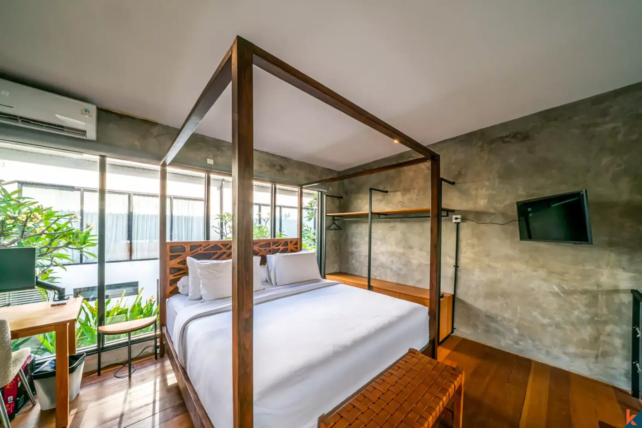 Superbe propriété de style loft d'une chambre à louer à Babakan