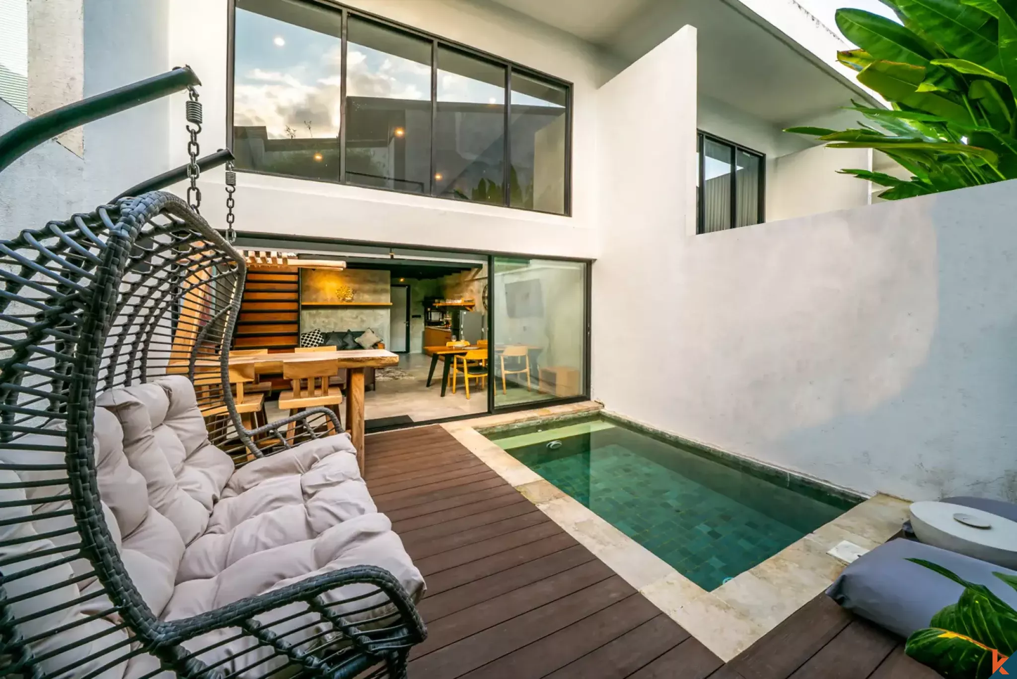 Superbe propriété de style loft d'une chambre à louer à Babakan