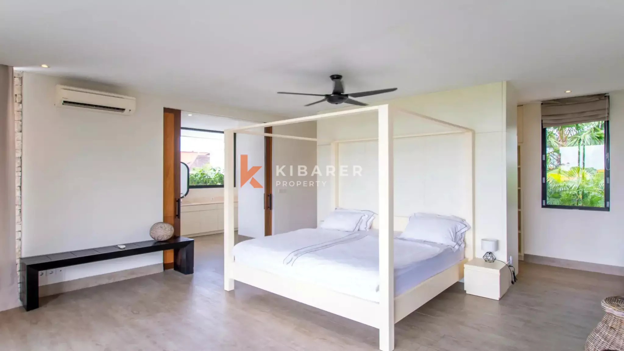 Luxury Four-Bedroom Villa with Rice Field Surroundings in Canggu