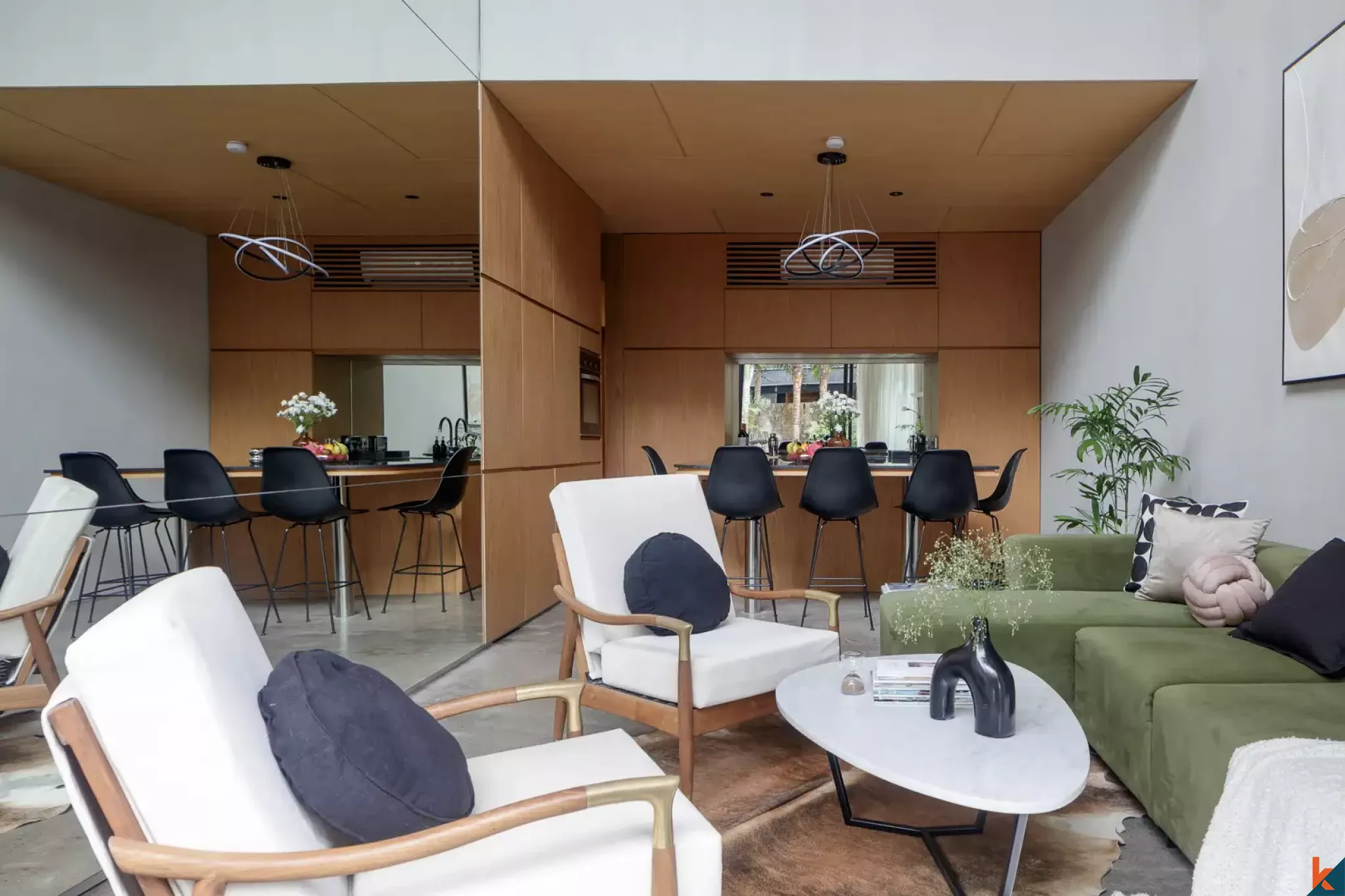 Modern two bedroom leasehold townhouse style villa in Berawa