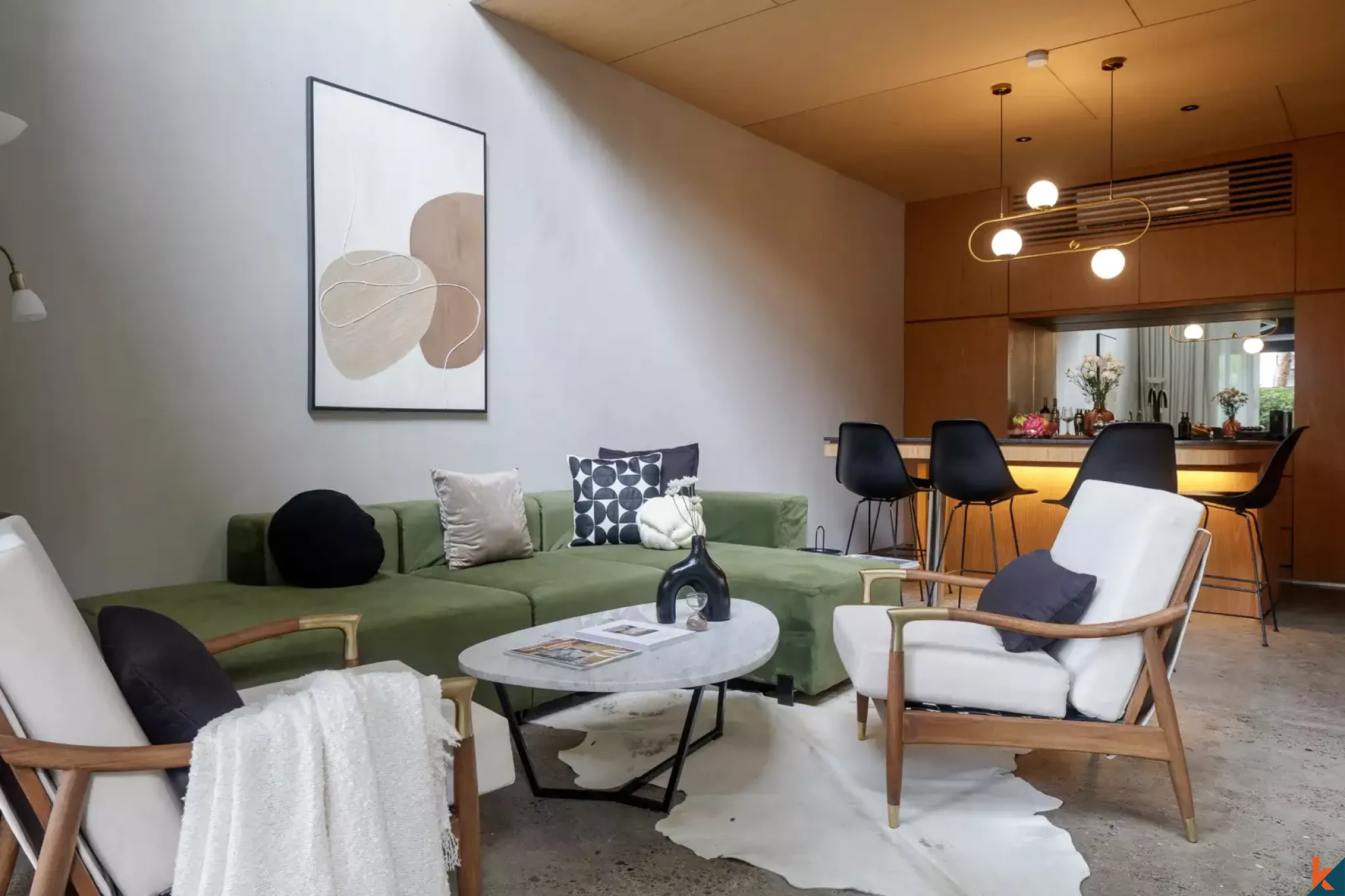 Modern two bedroom leasehold townhouse style villa in Berawa