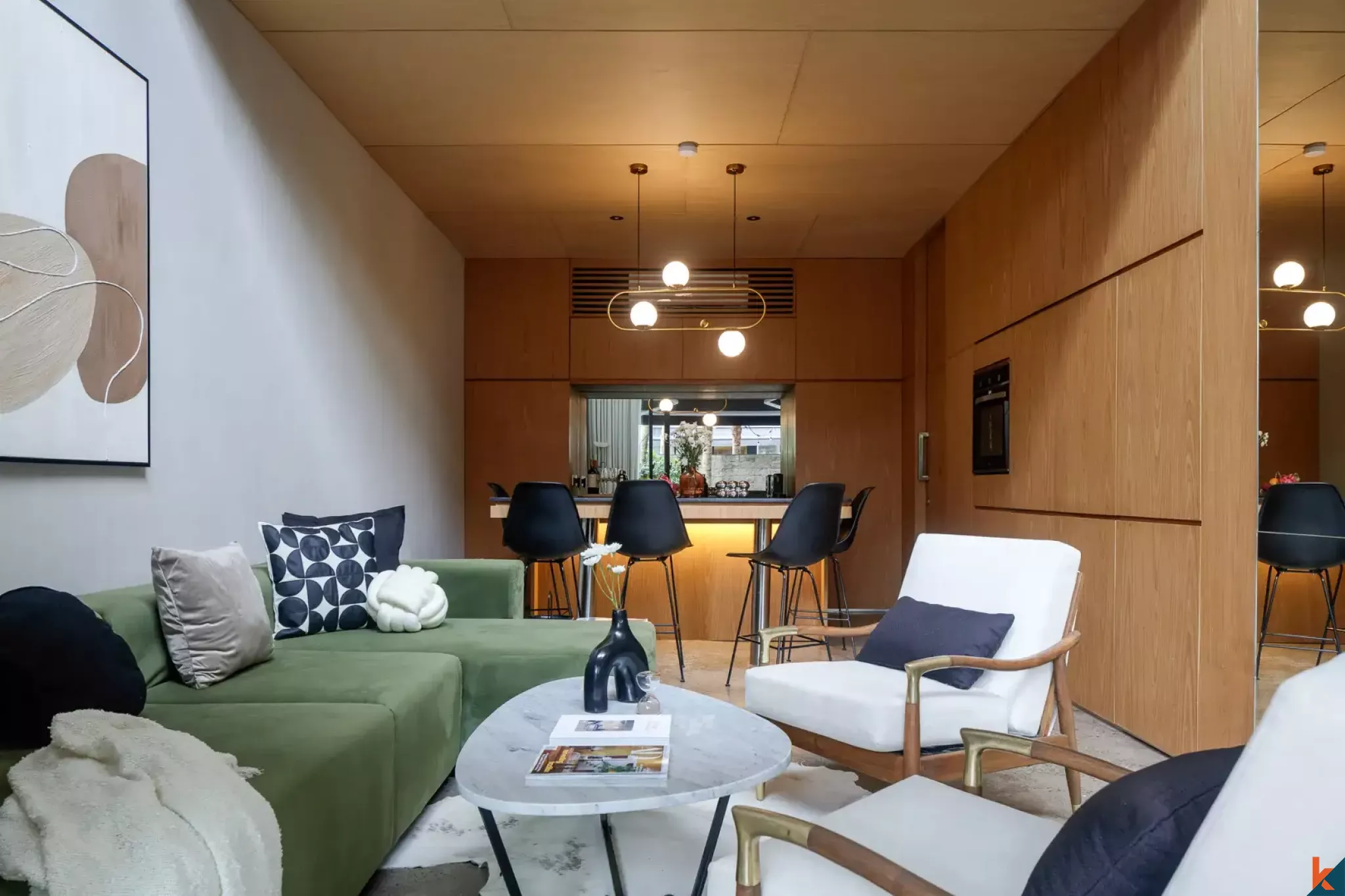 Modern two bedroom leasehold townhouse style villa in Berawa