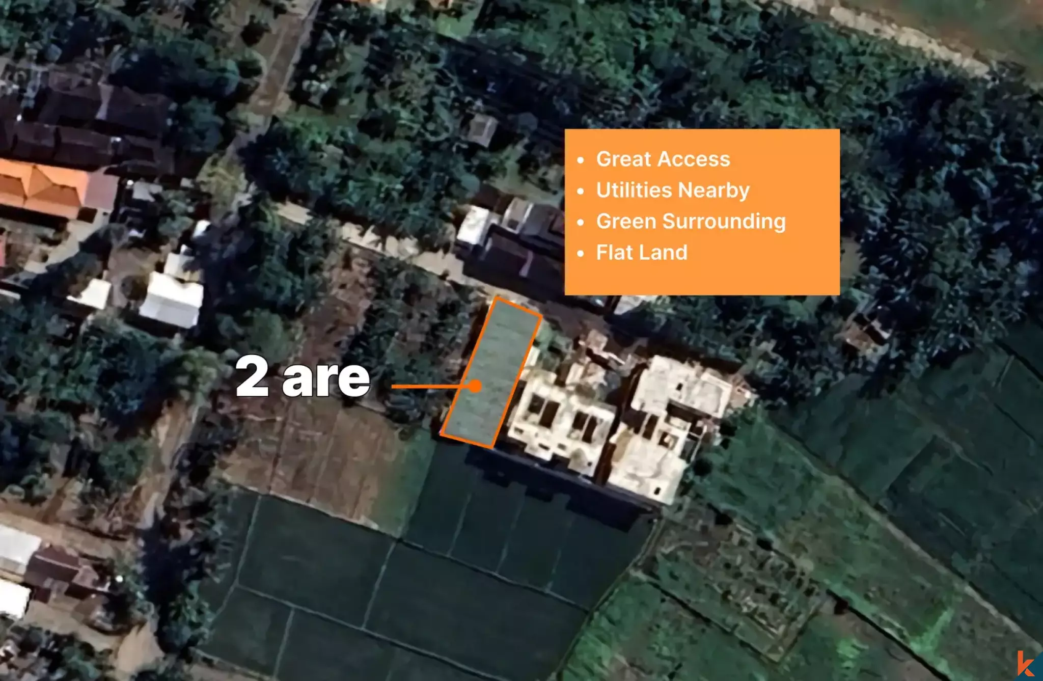 Terrain à bail rare à Kedungu avec vue verdoyante et emplacement idéal
