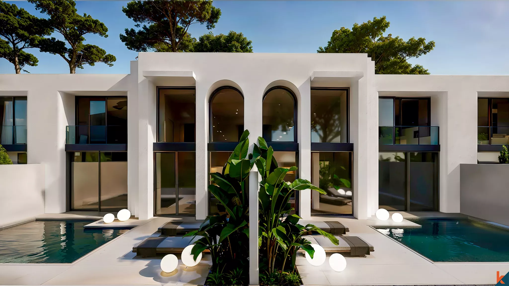 Modern Two-Bedroom Eco Townhouse for Lease in Pererenan