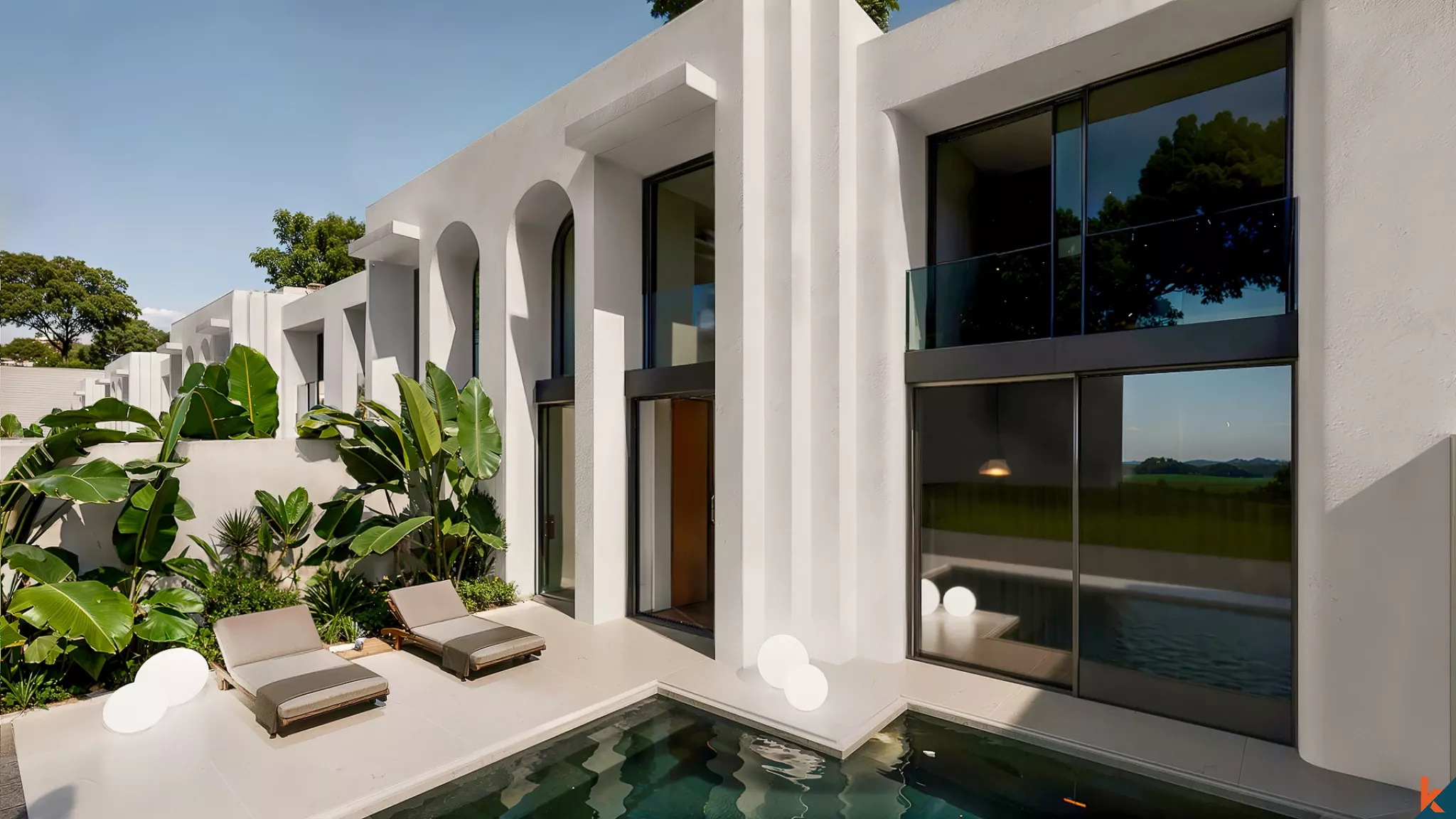 Modern Two-Bedroom Eco Townhouse for Lease in Pererenan