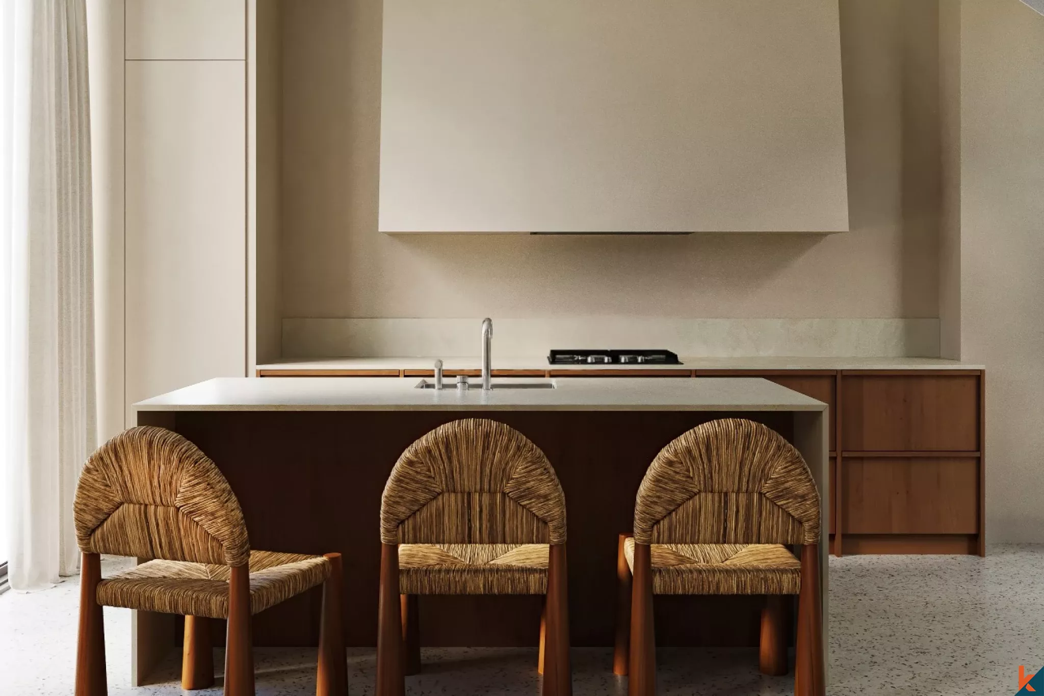 Modern Two-Bedroom Eco Townhouse for Lease in Pererenan