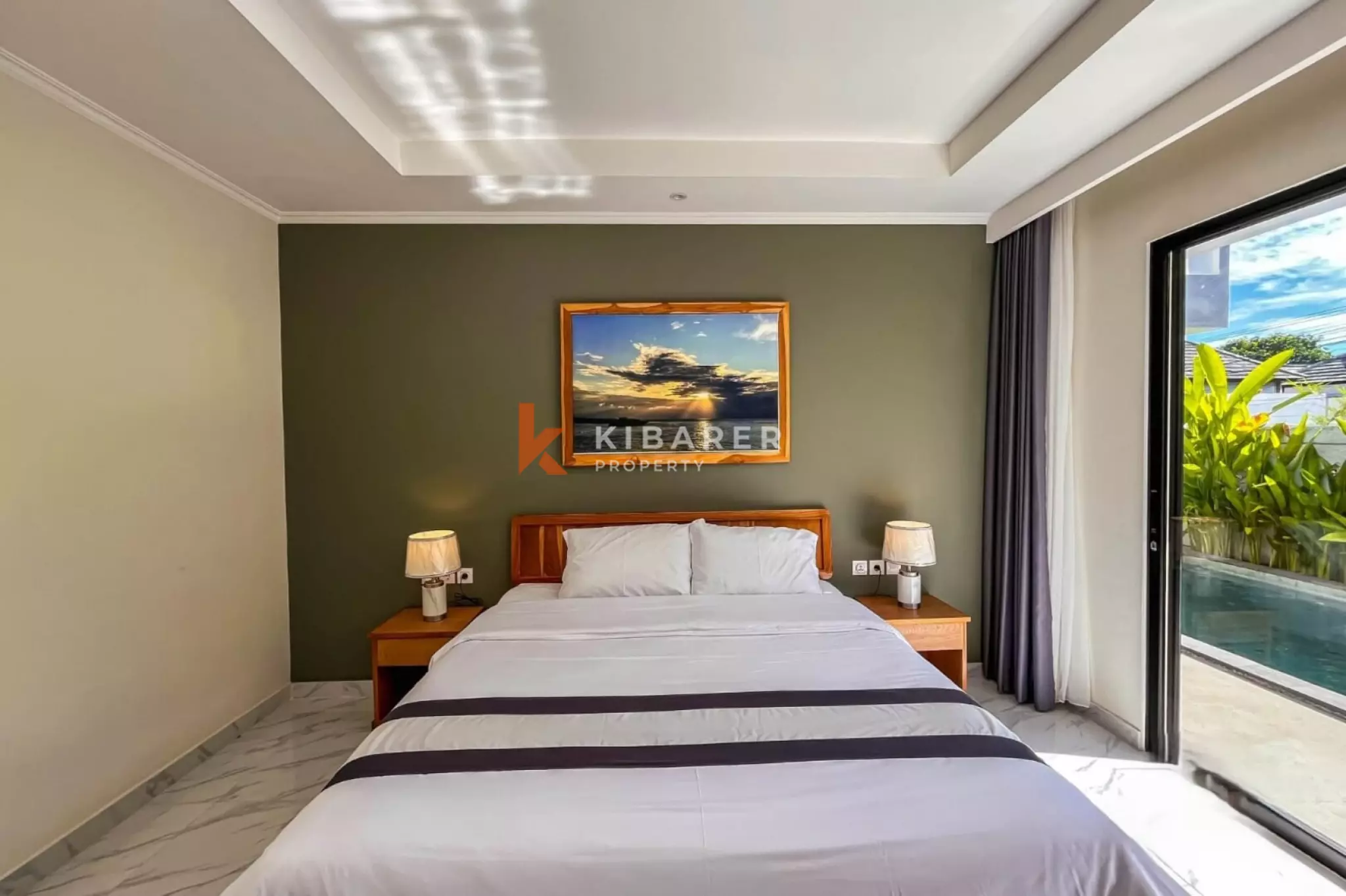 Vila Minimalis Tiga Kamar Tidur dengan Ruang Terbuka di Ungasan