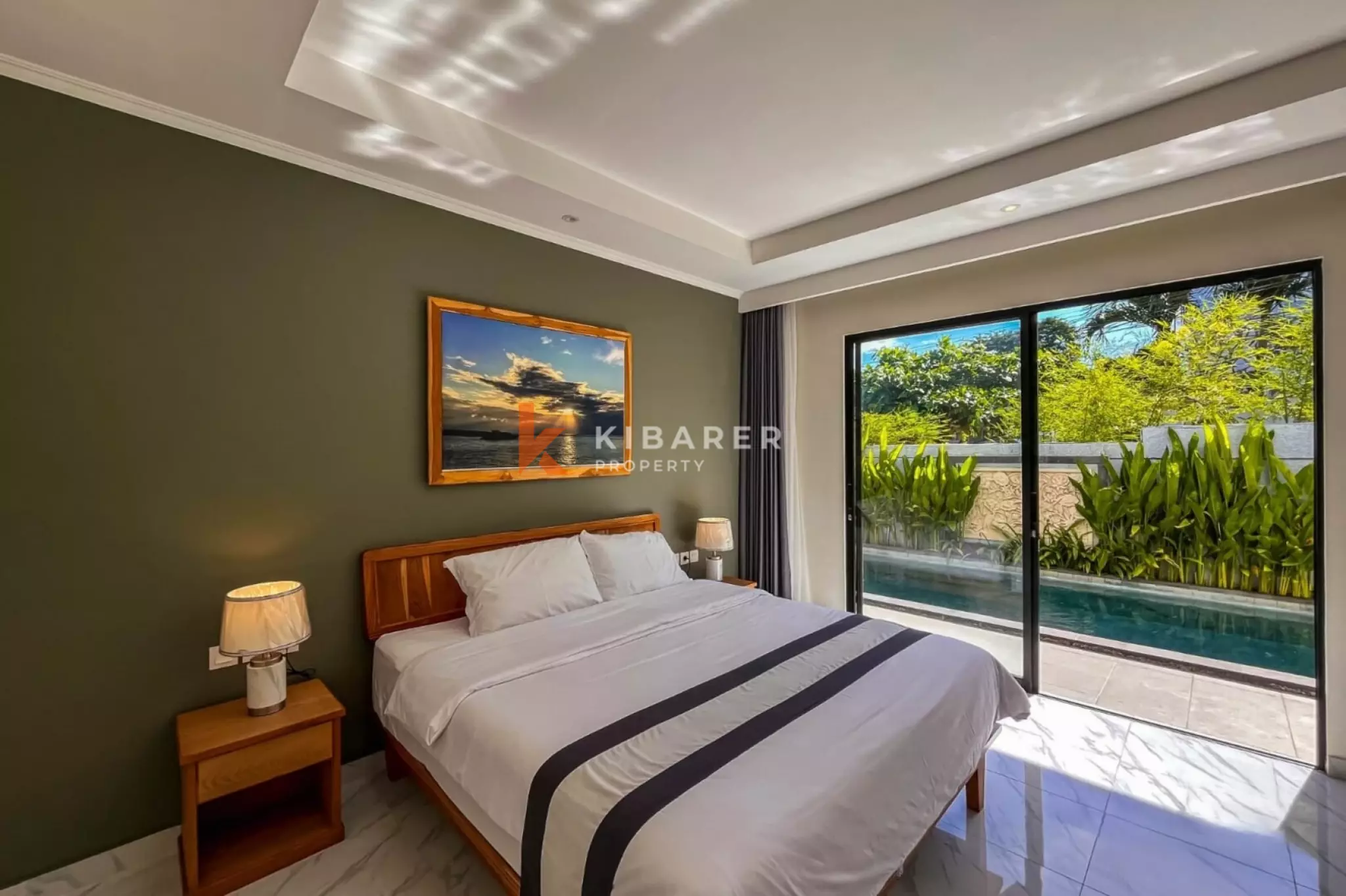 Vila Minimalis Tiga Kamar Tidur dengan Ruang Terbuka di Ungasan