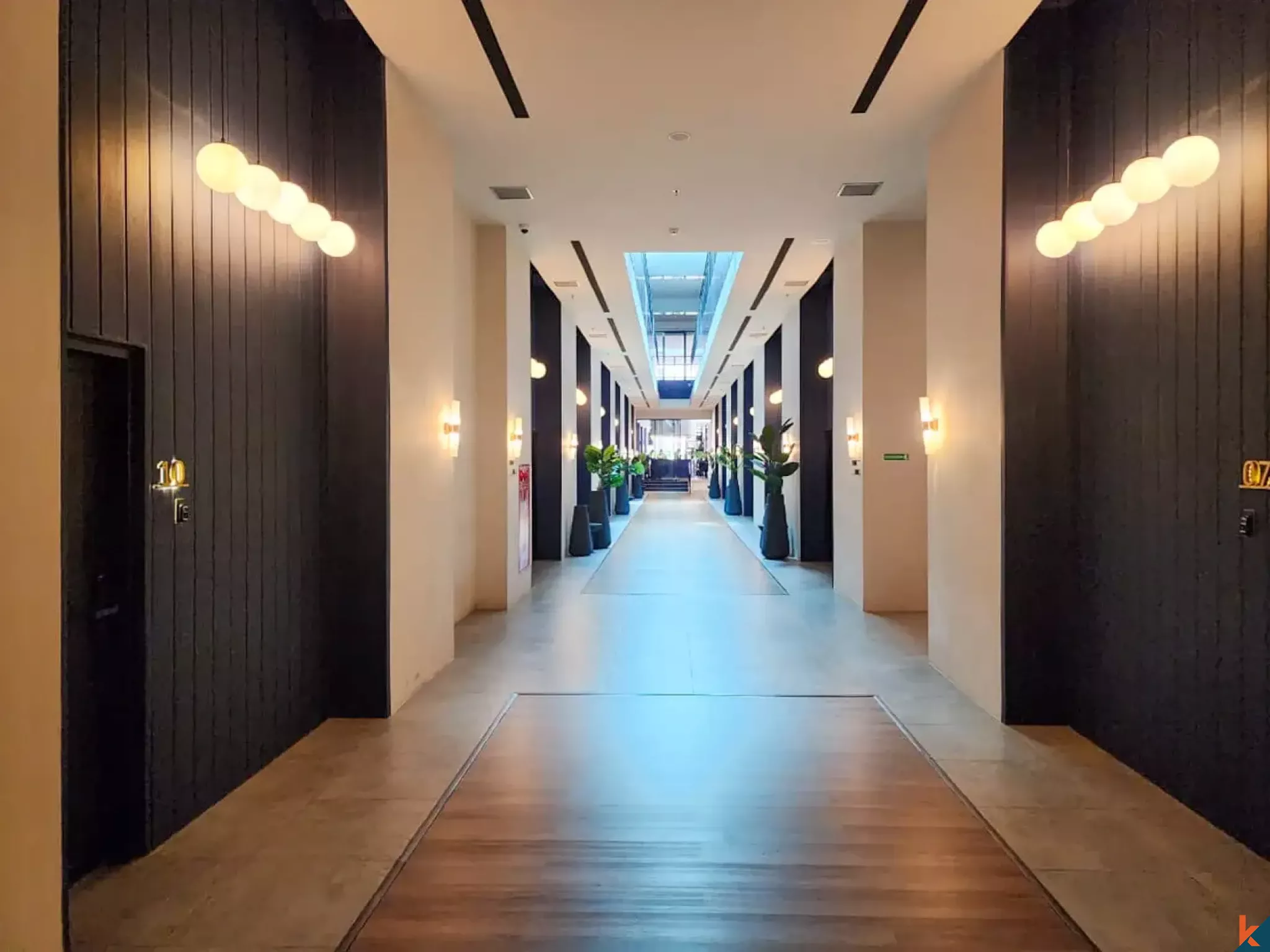 Apartemen loft dengan satu kamar tidur yang disewakan, bagian dari hotel bintang lima di Berawa