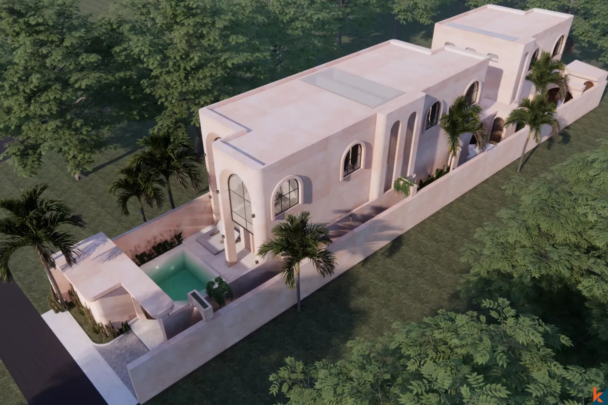 Villas de deux chambres à louer à Bingin, de style architectural persan (livré en février 2026)