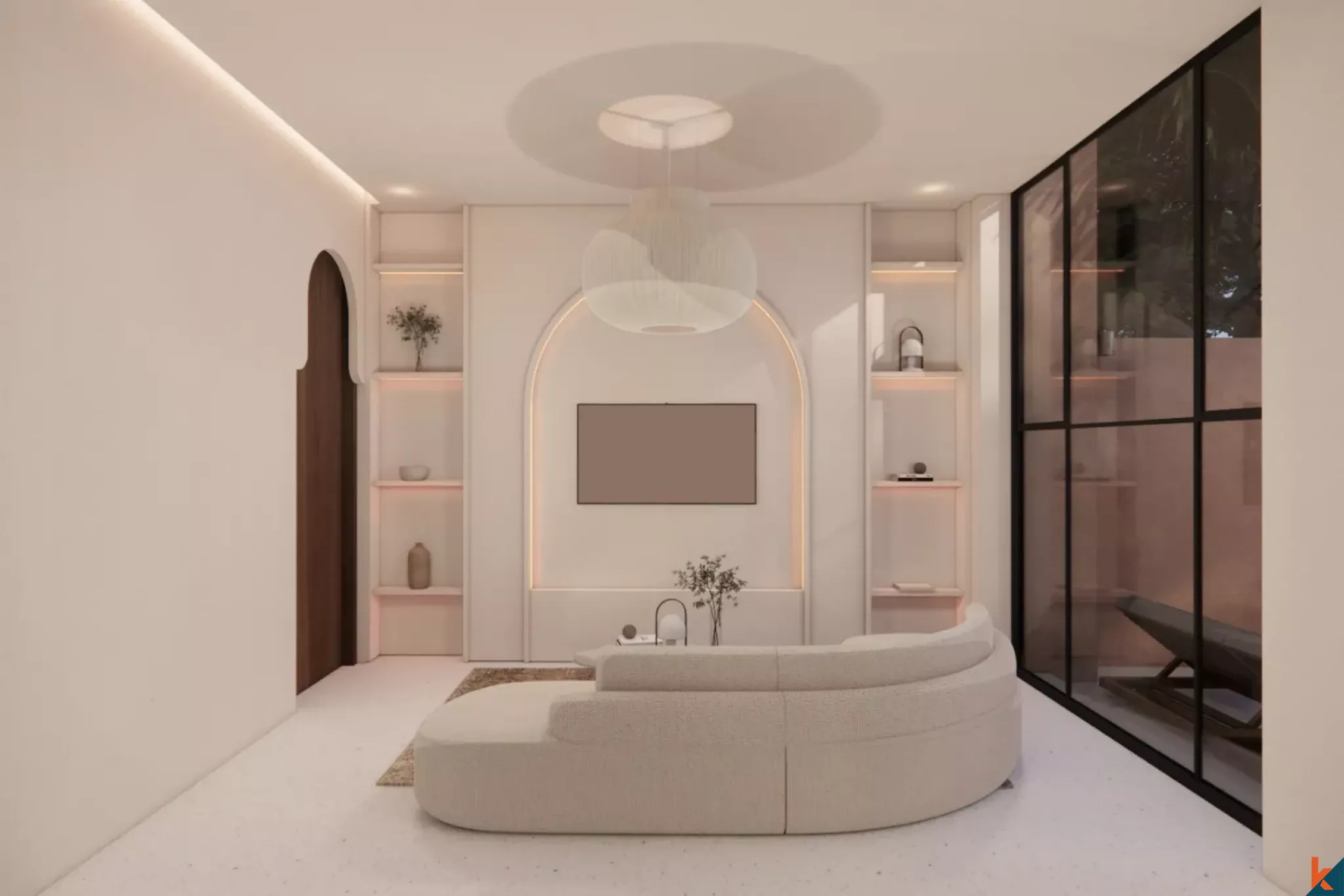 Villas de deux chambres à louer à Bingin, de style architectural persan (livré en février 2026)