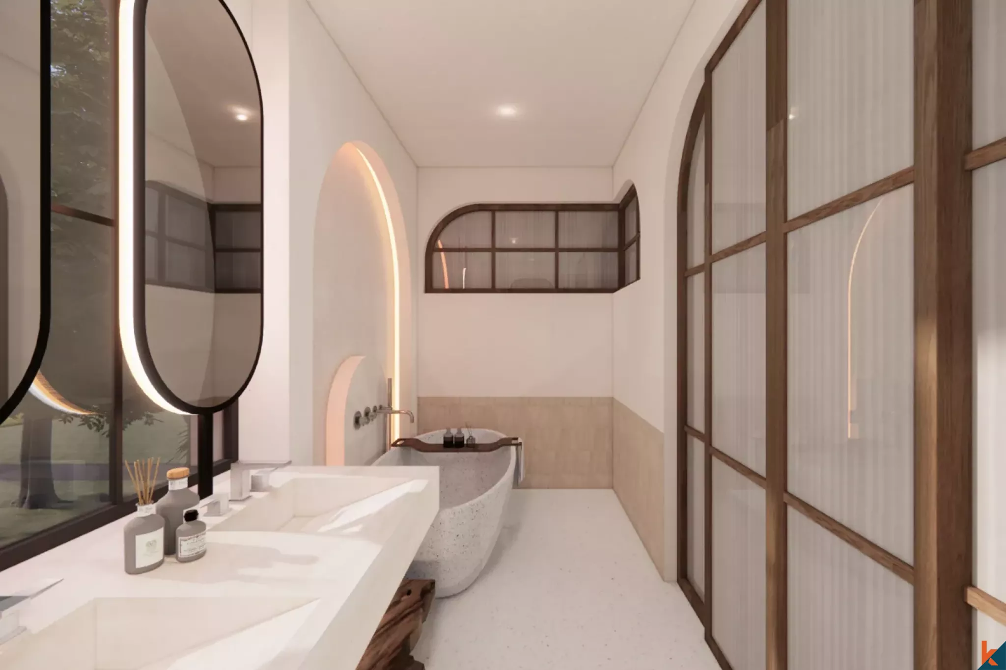 Villas de deux chambres à louer à Bingin, de style architectural persan (livré en février 2026)