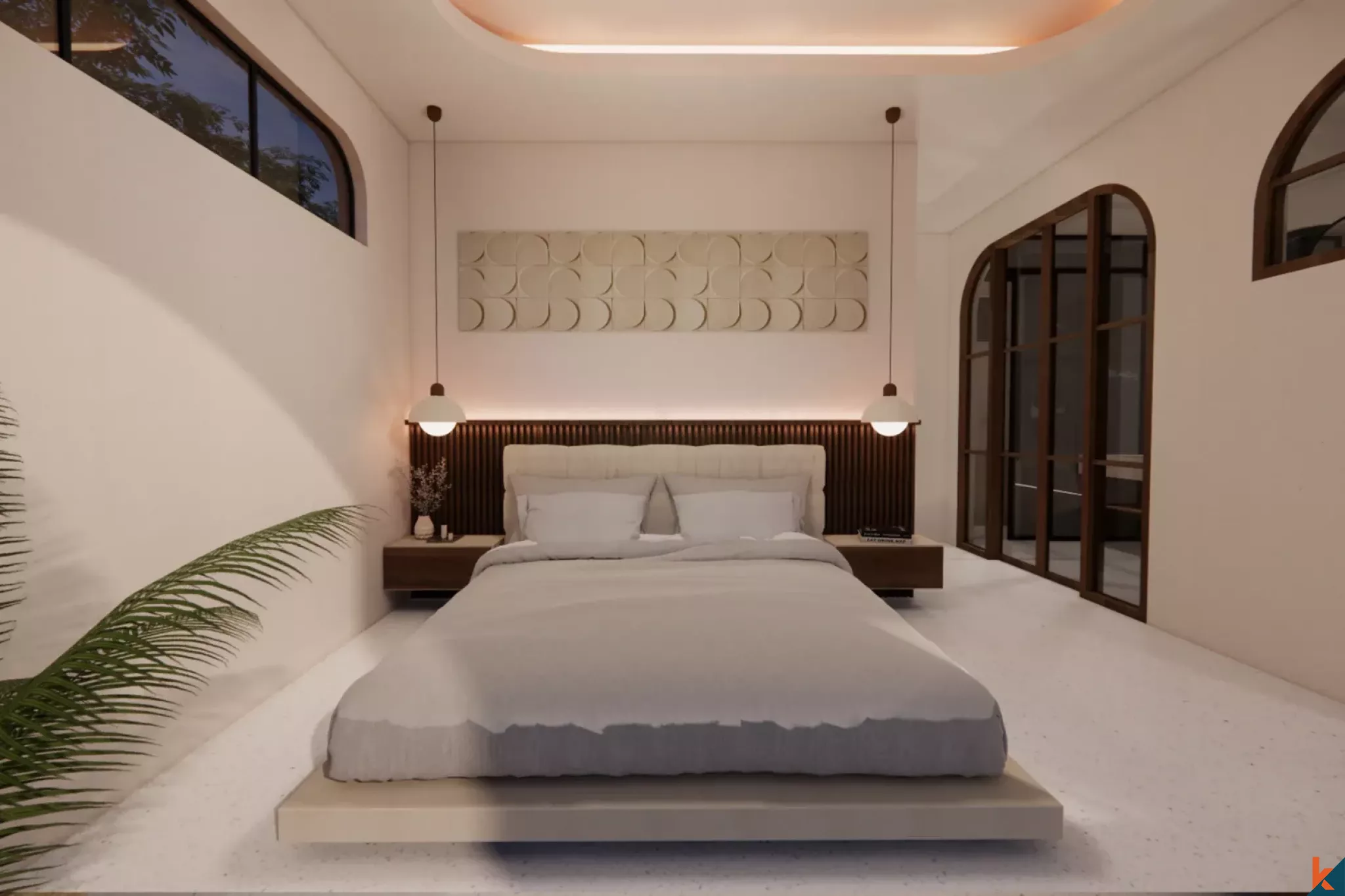 Villas de deux chambres à louer à Bingin, de style architectural persan (livré en février 2026)