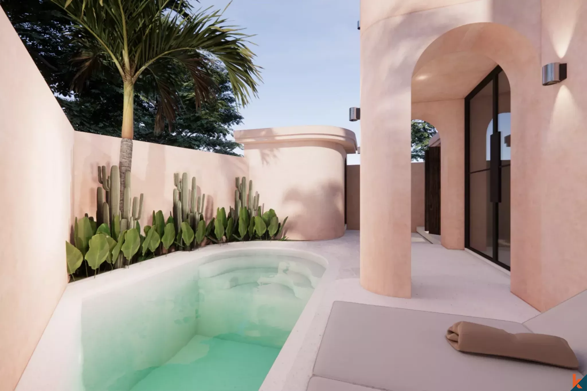 Villas de deux chambres à louer à Bingin, de style architectural persan (livré en février 2026)