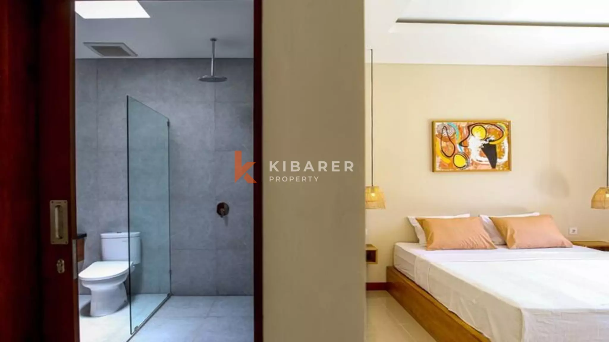 Vila Tropis Tiga Kamar Tidur dengan Ruang Terbuka di Pererenan