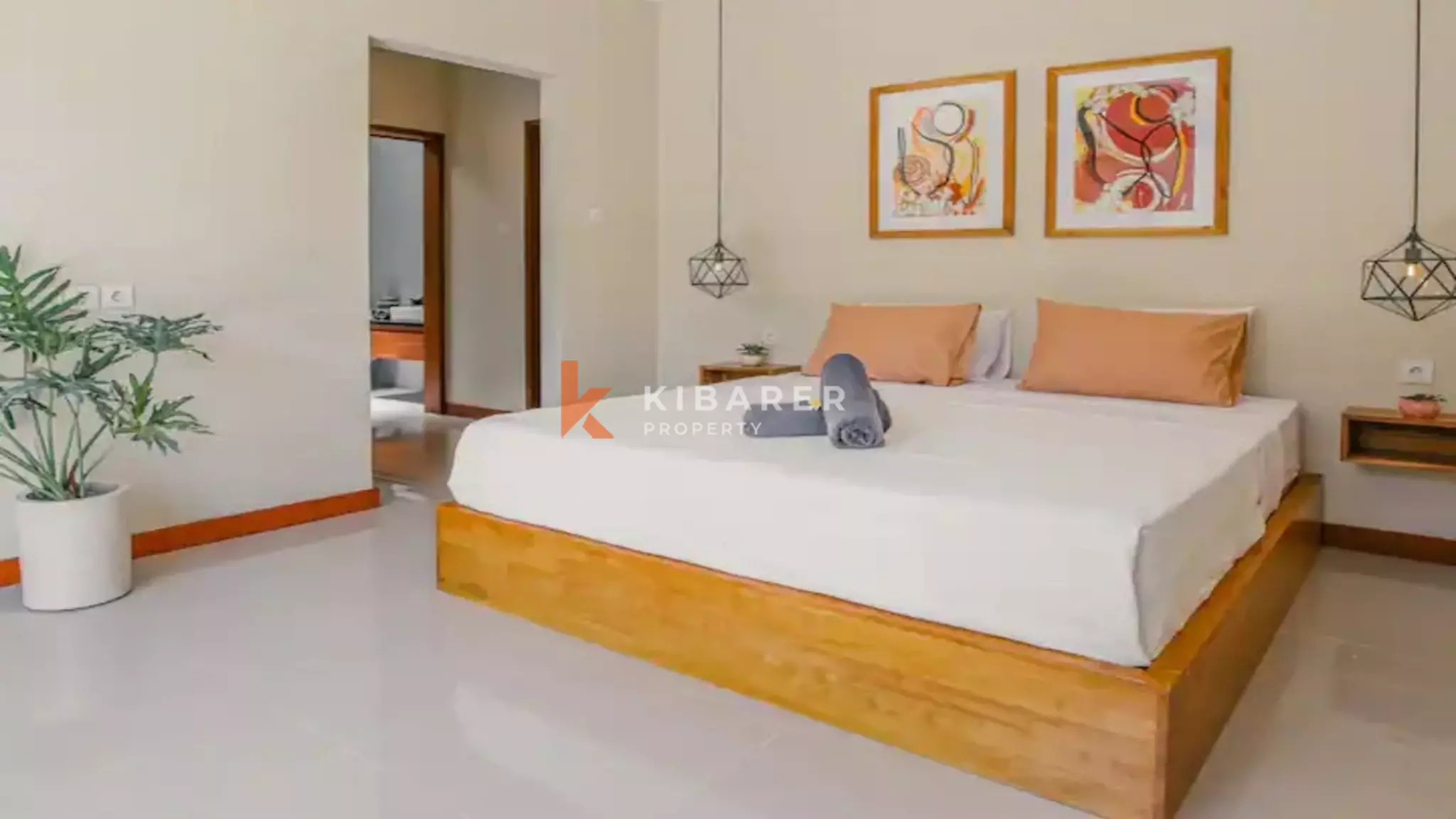 Vila Tropis Tiga Kamar Tidur dengan Ruang Terbuka di Pererenan