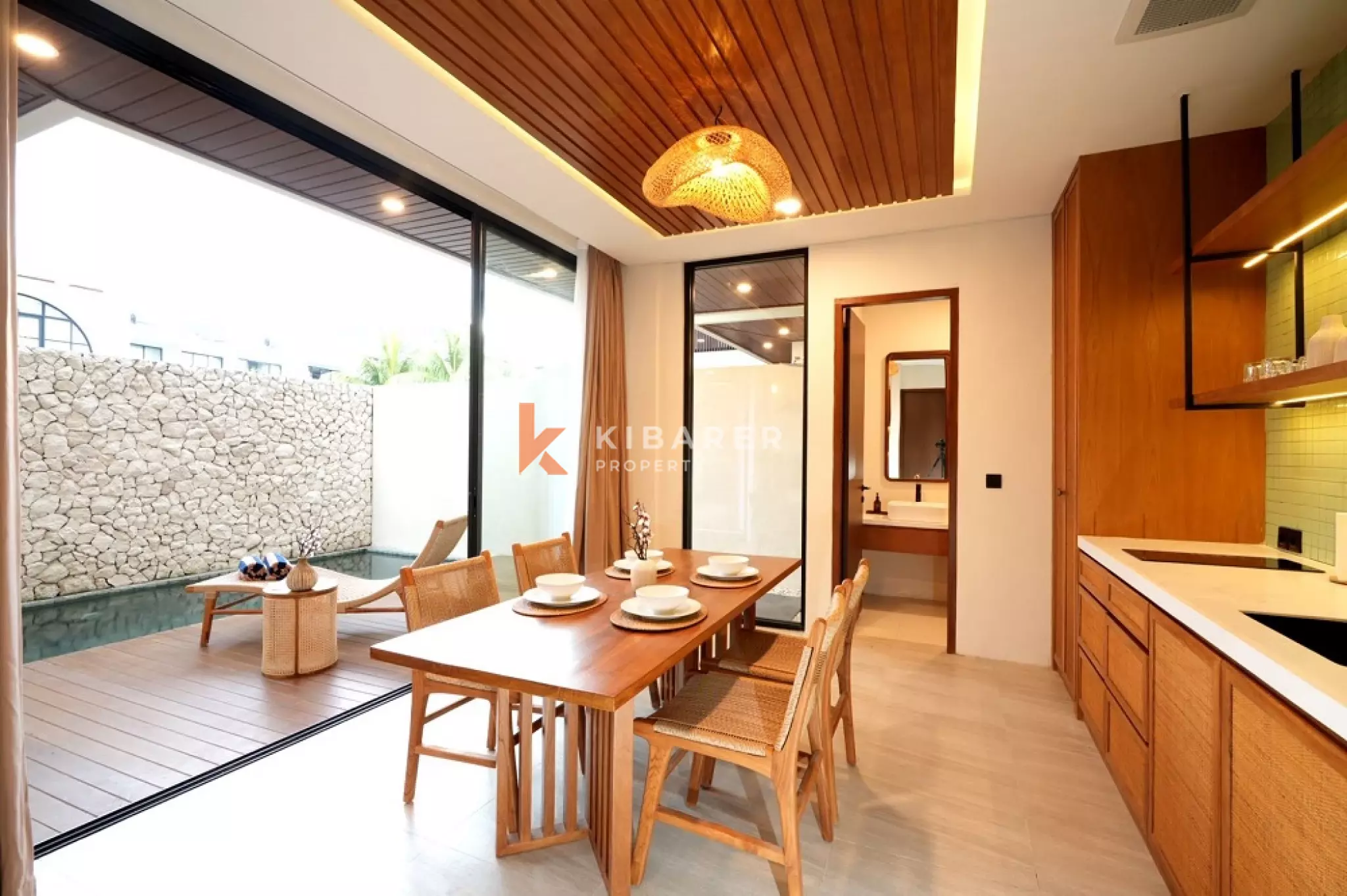 Vila Dua Kamar Tidur Hunian Modern di Area Canggu