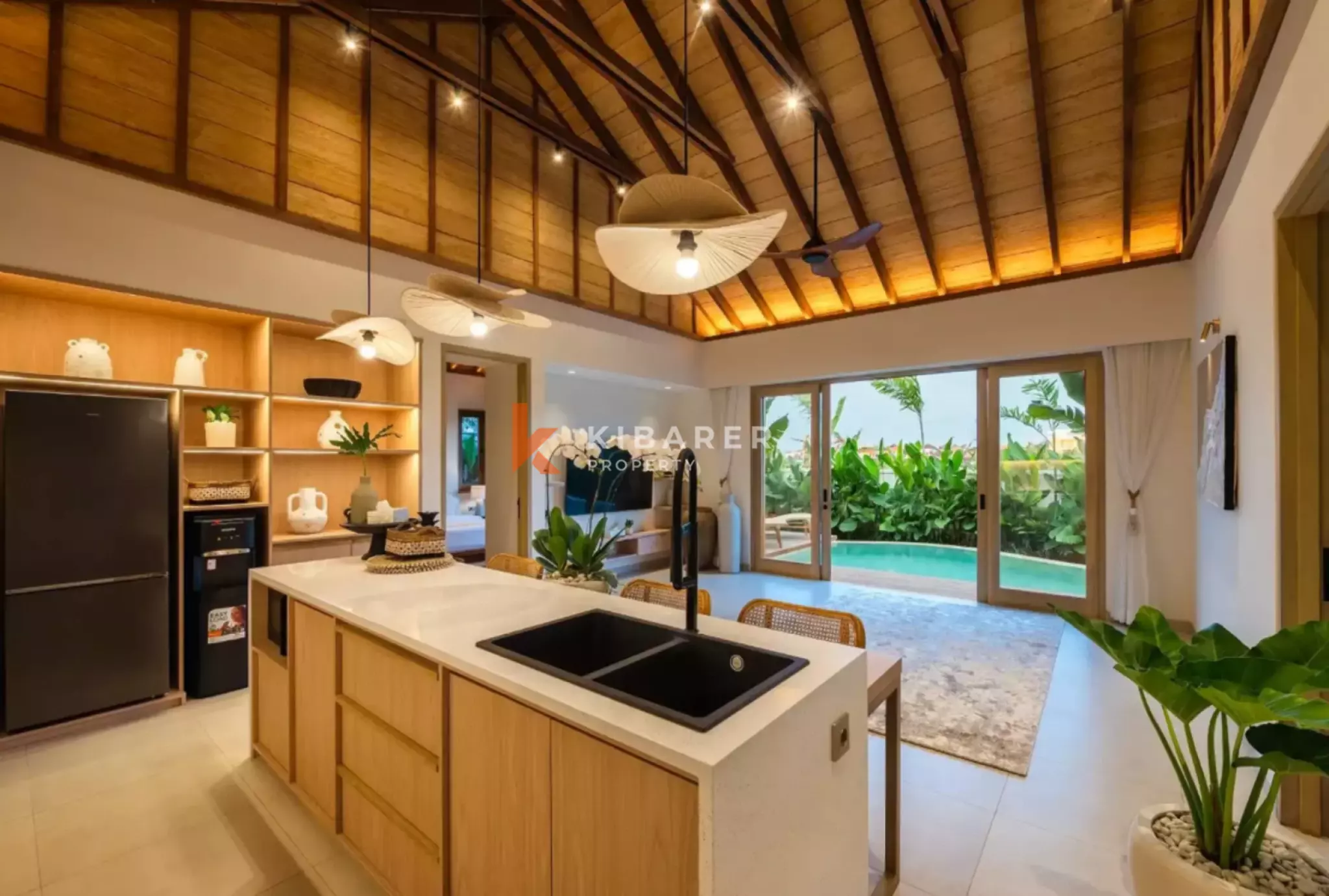 Vila Dua Kamar Tidur di Babakan – Pertemuan Minimalisme dan Ketenangan Tropis