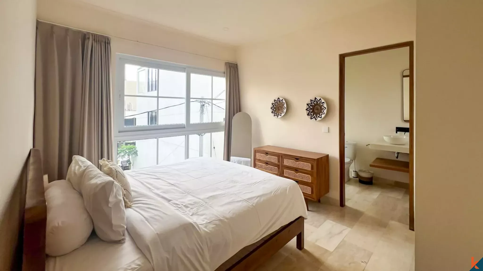 Élégante villa en location avec deux chambres à Pererenan