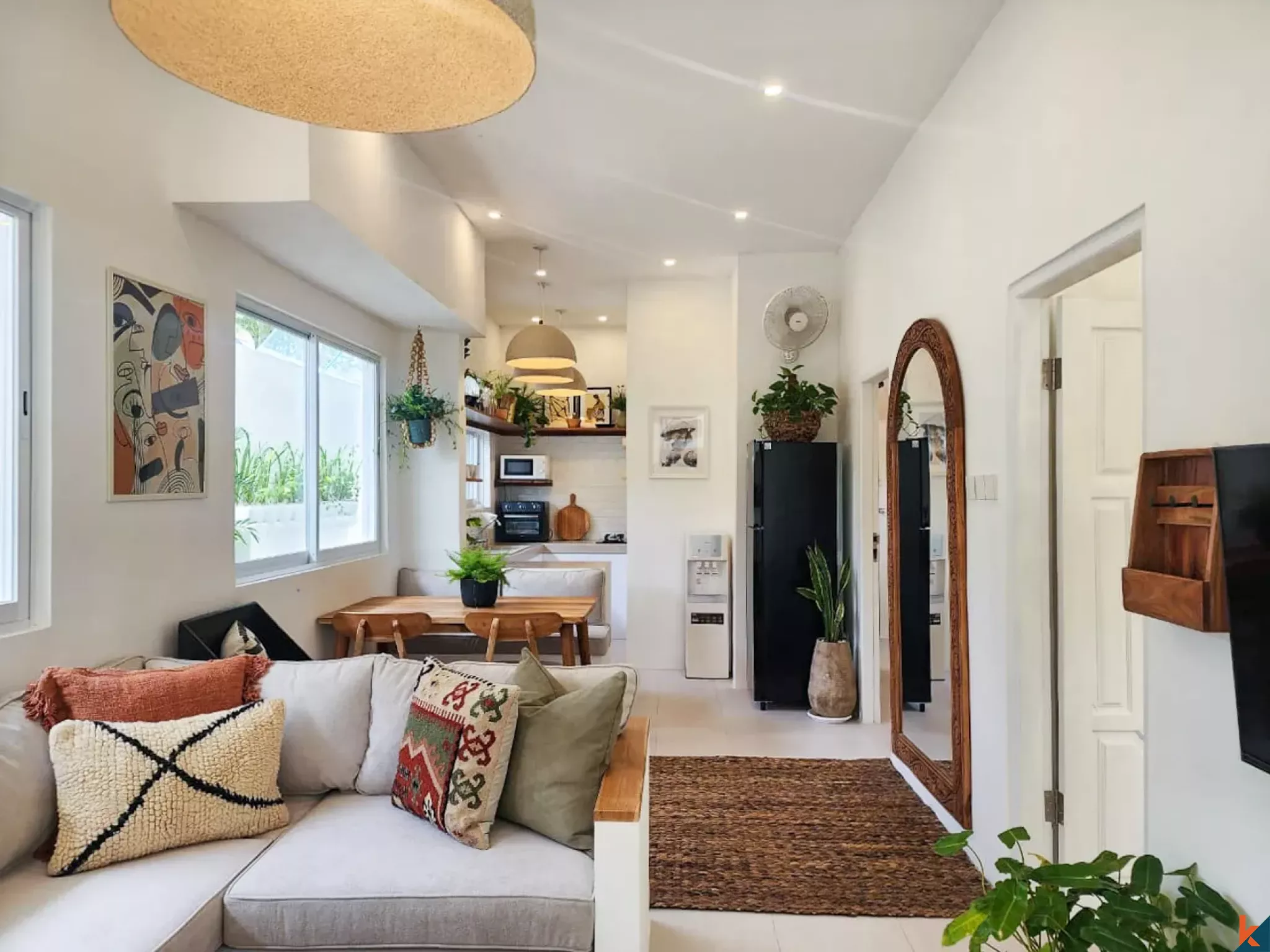 Vila sewa dua kamar tidur yang baru dan menawan, terletak di kawasan yang tenang di Tibubeneng