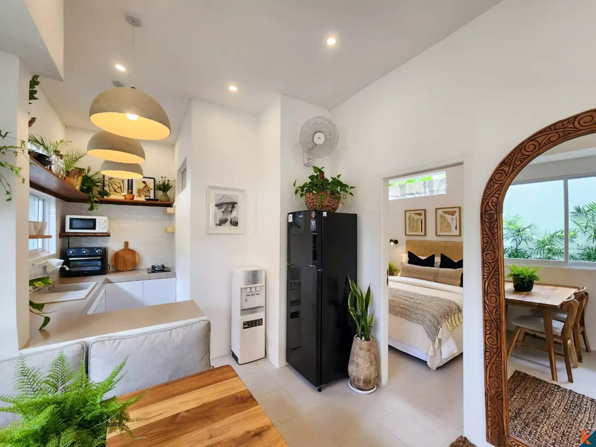 Vila sewa dua kamar tidur yang baru dan menawan, terletak di kawasan yang tenang di Tibubeneng