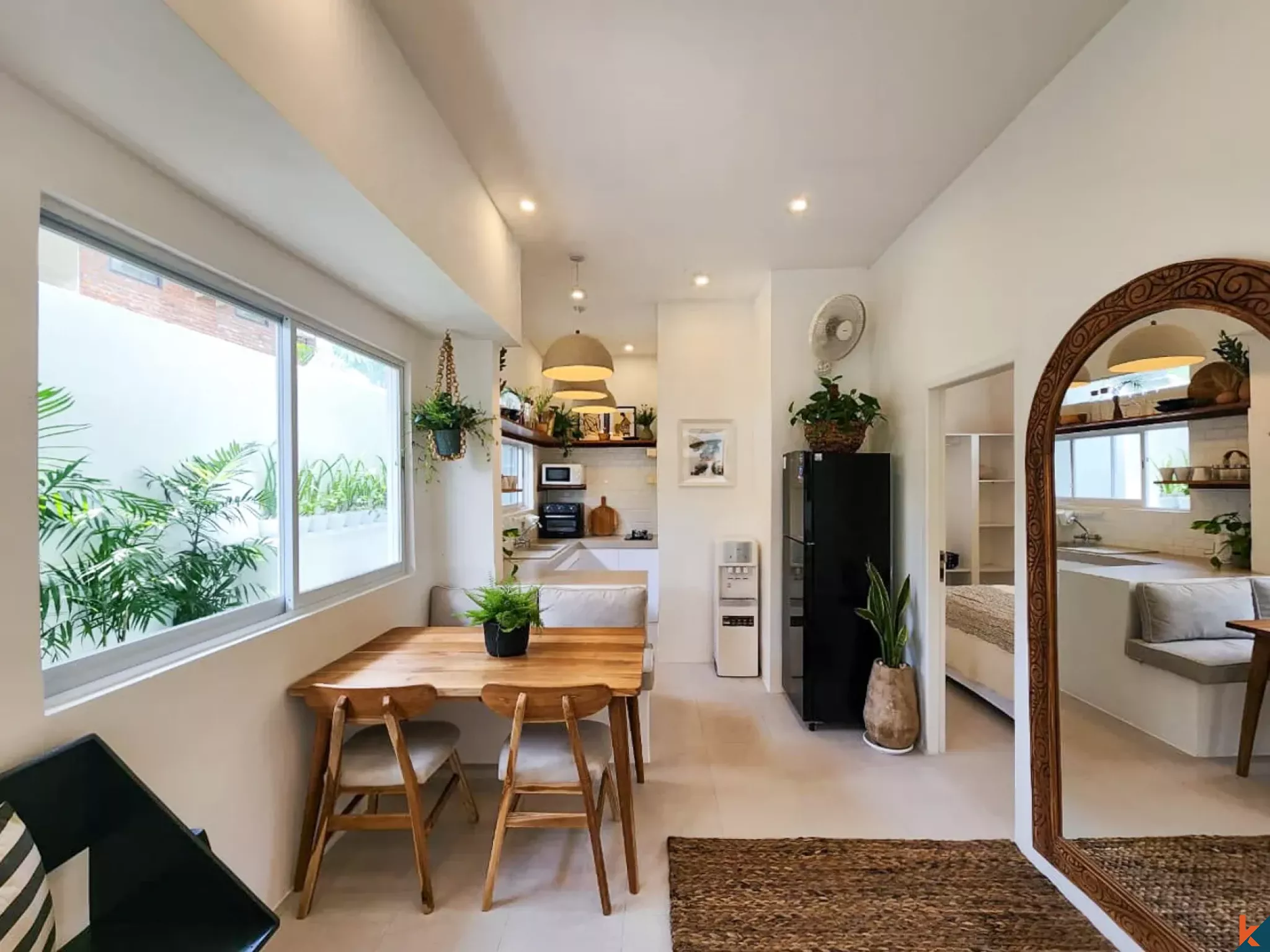 Vila sewa dua kamar tidur yang baru dan menawan, terletak di kawasan yang tenang di Tibubeneng