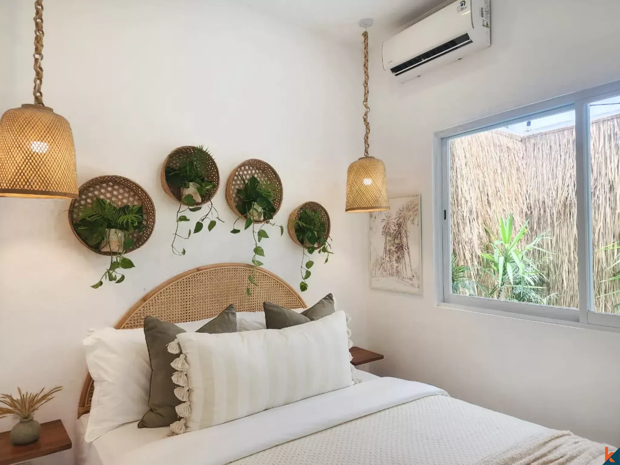 Vila sewa dua kamar tidur yang baru dan menawan, terletak di kawasan yang tenang di Tibubeneng