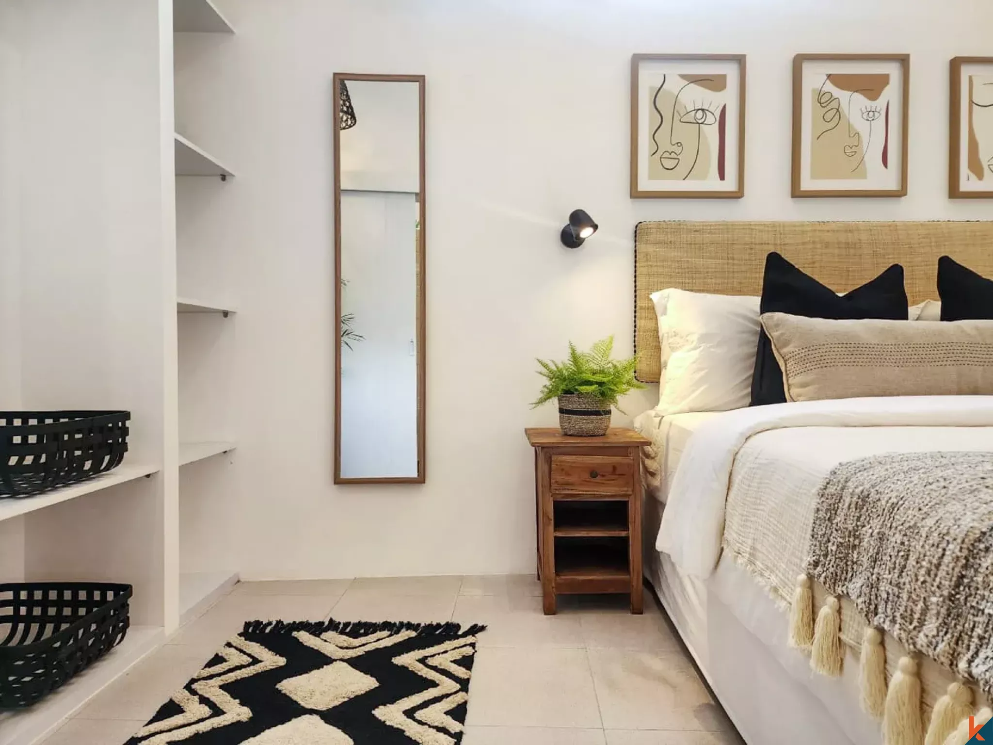 Vila sewa dua kamar tidur yang baru dan menawan, terletak di kawasan yang tenang di Tibubeneng