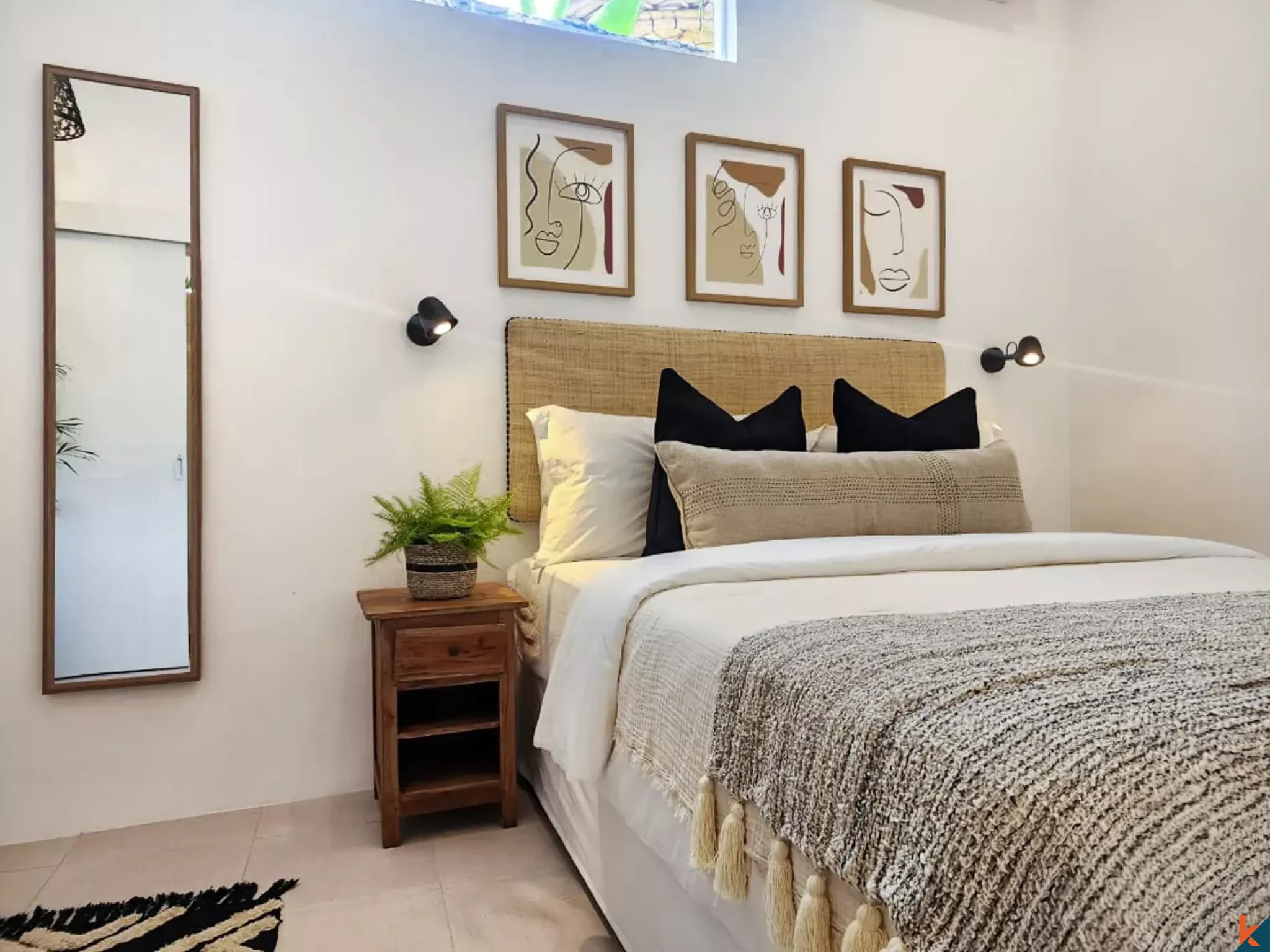 Vila sewa dua kamar tidur yang baru dan menawan, terletak di kawasan yang tenang di Tibubeneng