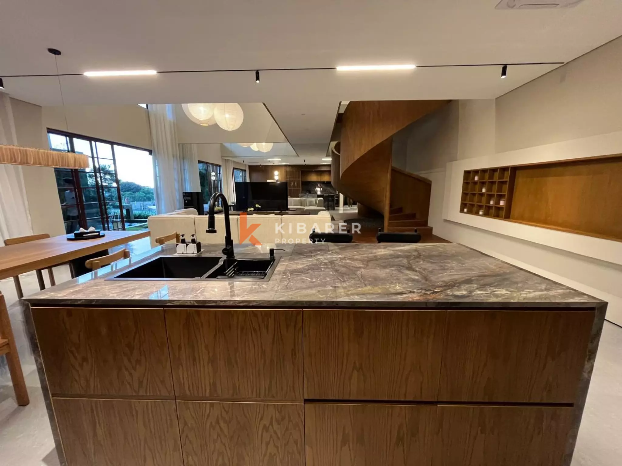 Peaceful Modern Three Bedroom Villa touched with Luxury Ambience and Amazing Paddy Field View in Canggu