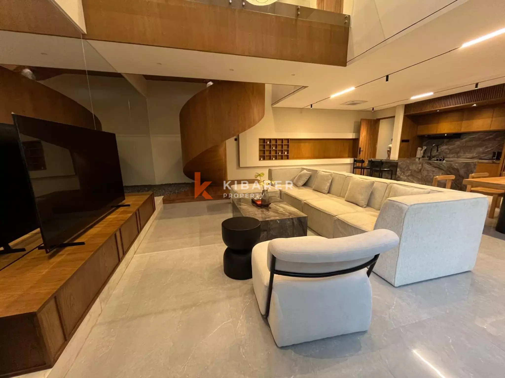 Peaceful Modern Three Bedroom Villa touched with Luxury Ambience and Amazing Paddy Field View in Canggu