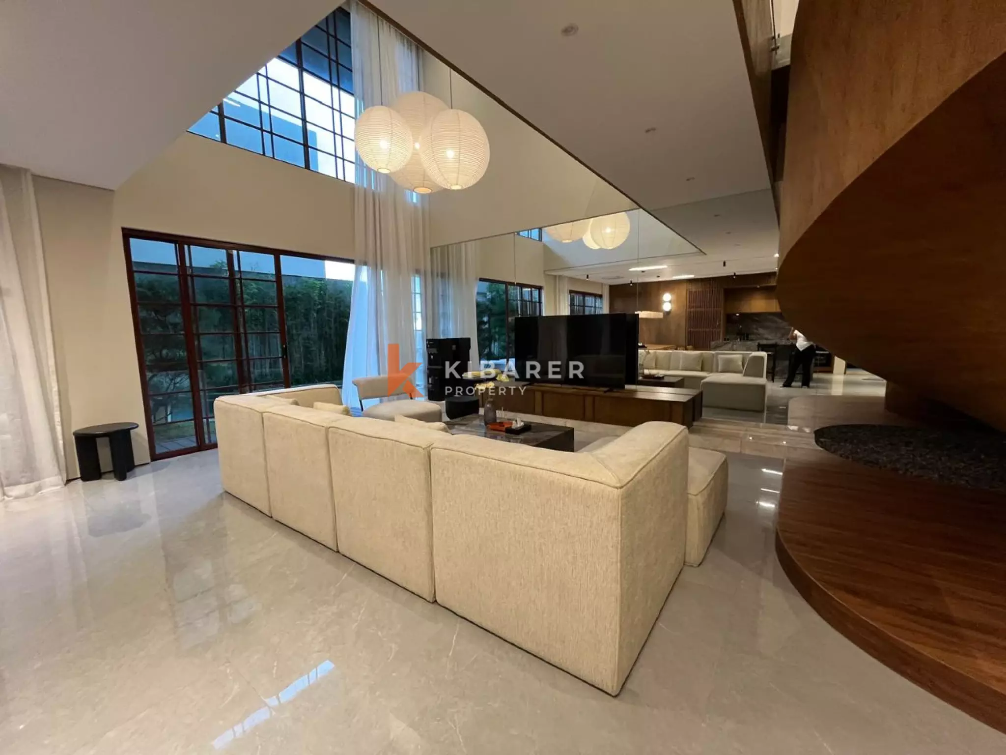 Peaceful Modern Three Bedroom Villa touched with Luxury Ambience and Amazing Paddy Field View in Canggu